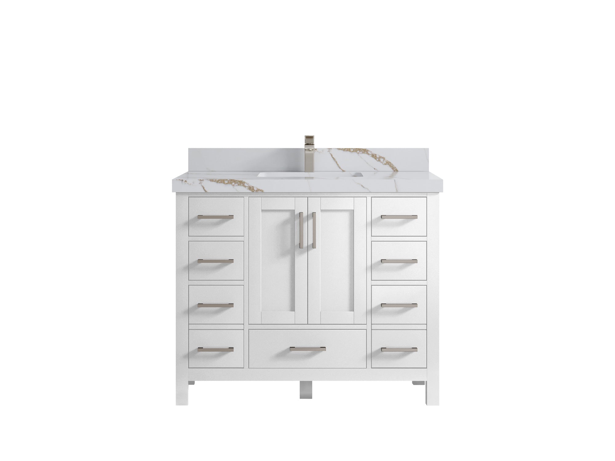 Malibu 42 in. W x 22 in. D Single Sink Bathroom Vanity - Willow Bath and Vanity