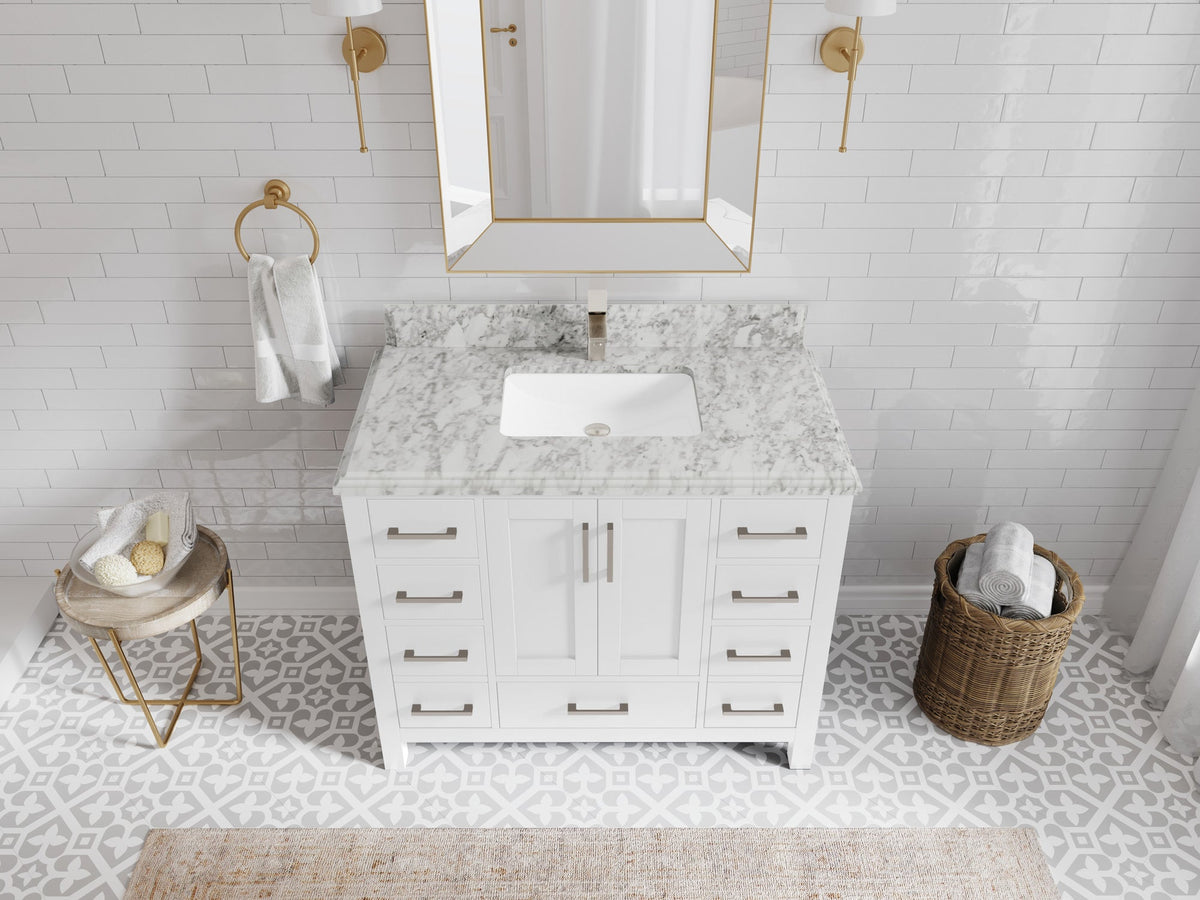 Malibu 42 in. W x 22 in. D Single Sink Bathroom Vanity - Willow Bath and Vanity