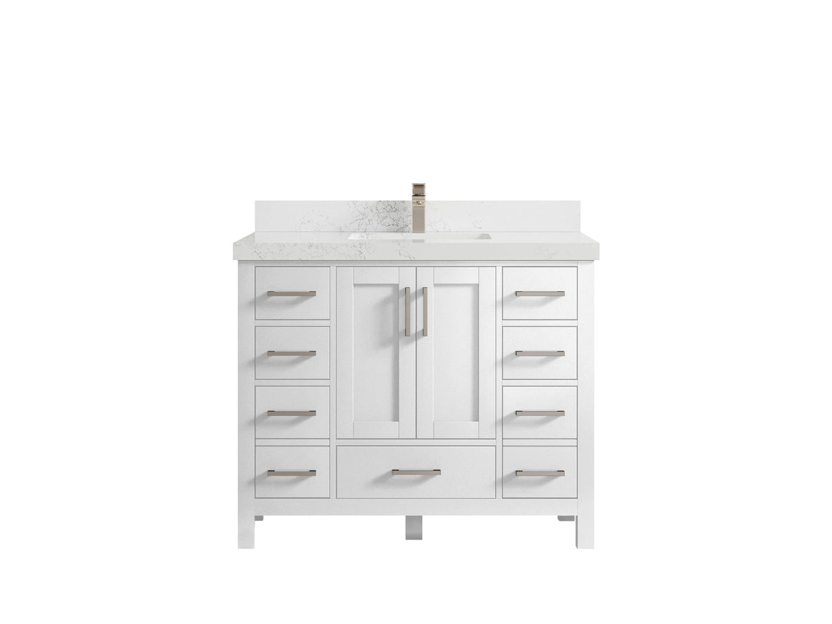 Malibu 42 in. W x 22 in. D Single Sink Bathroom Vanity - Willow Bath and Vanity