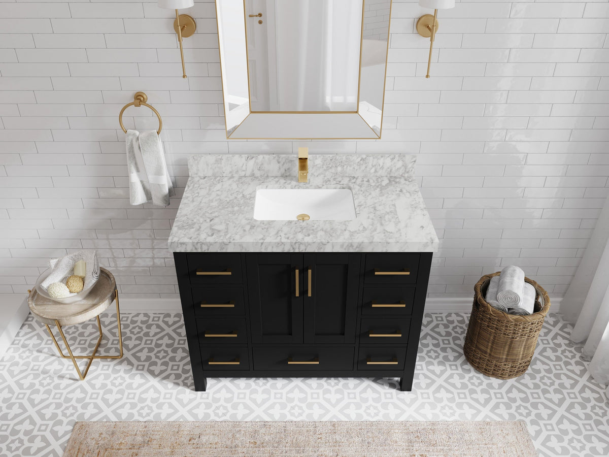 Malibu 42 in. W x 22 in. D Single Sink Bathroom Vanity - Willow Bath and Vanity