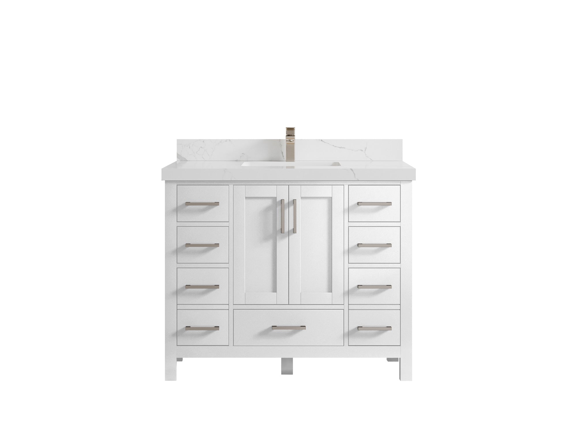 Malibu 42 in. W x 22 in. D Single Sink Bathroom Vanity - Willow Bath and Vanity