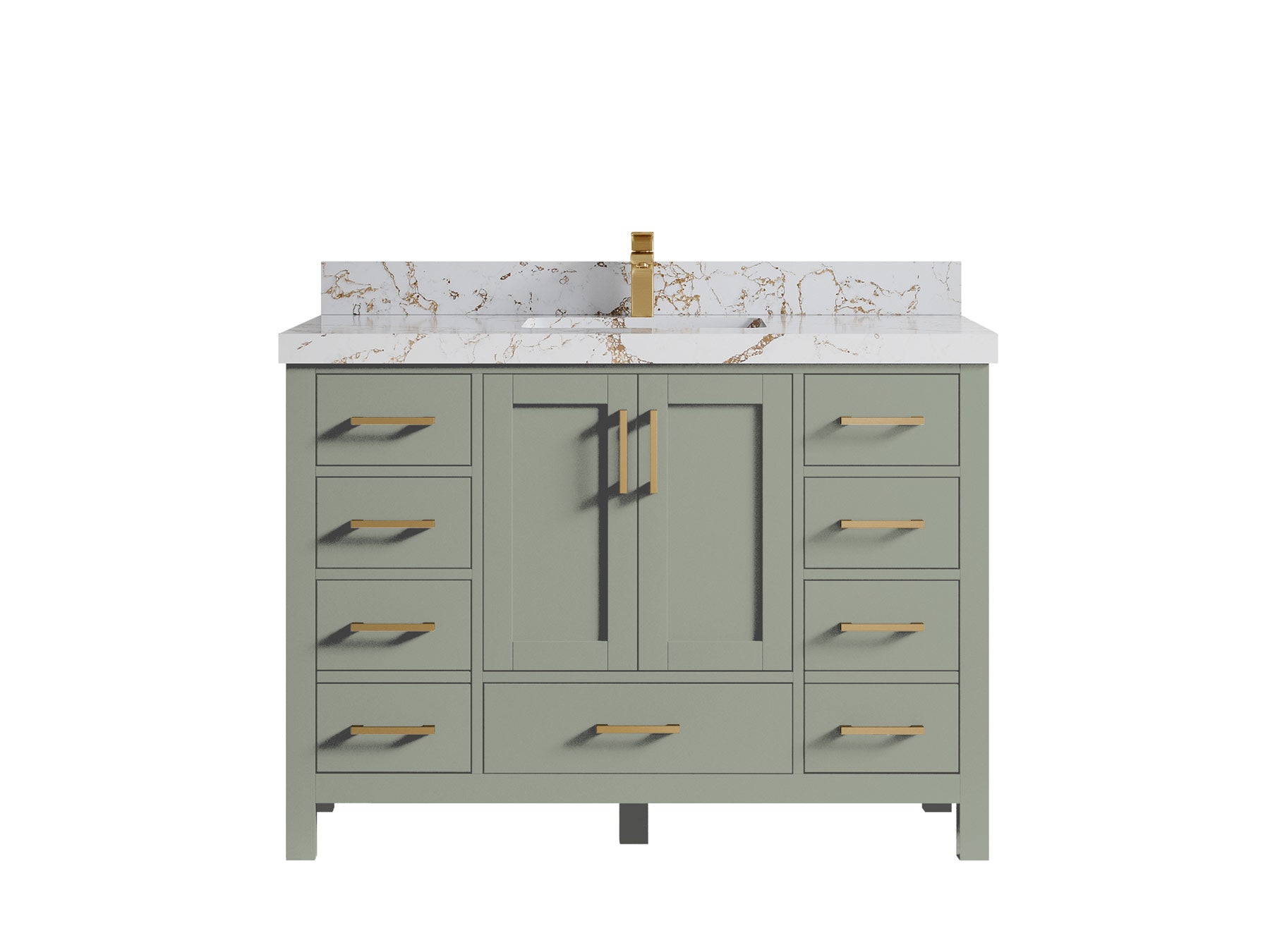 Malibu 48 in. W x 22 in. D Single Sink Bathroom Vanity - Willow Bath and Vanity