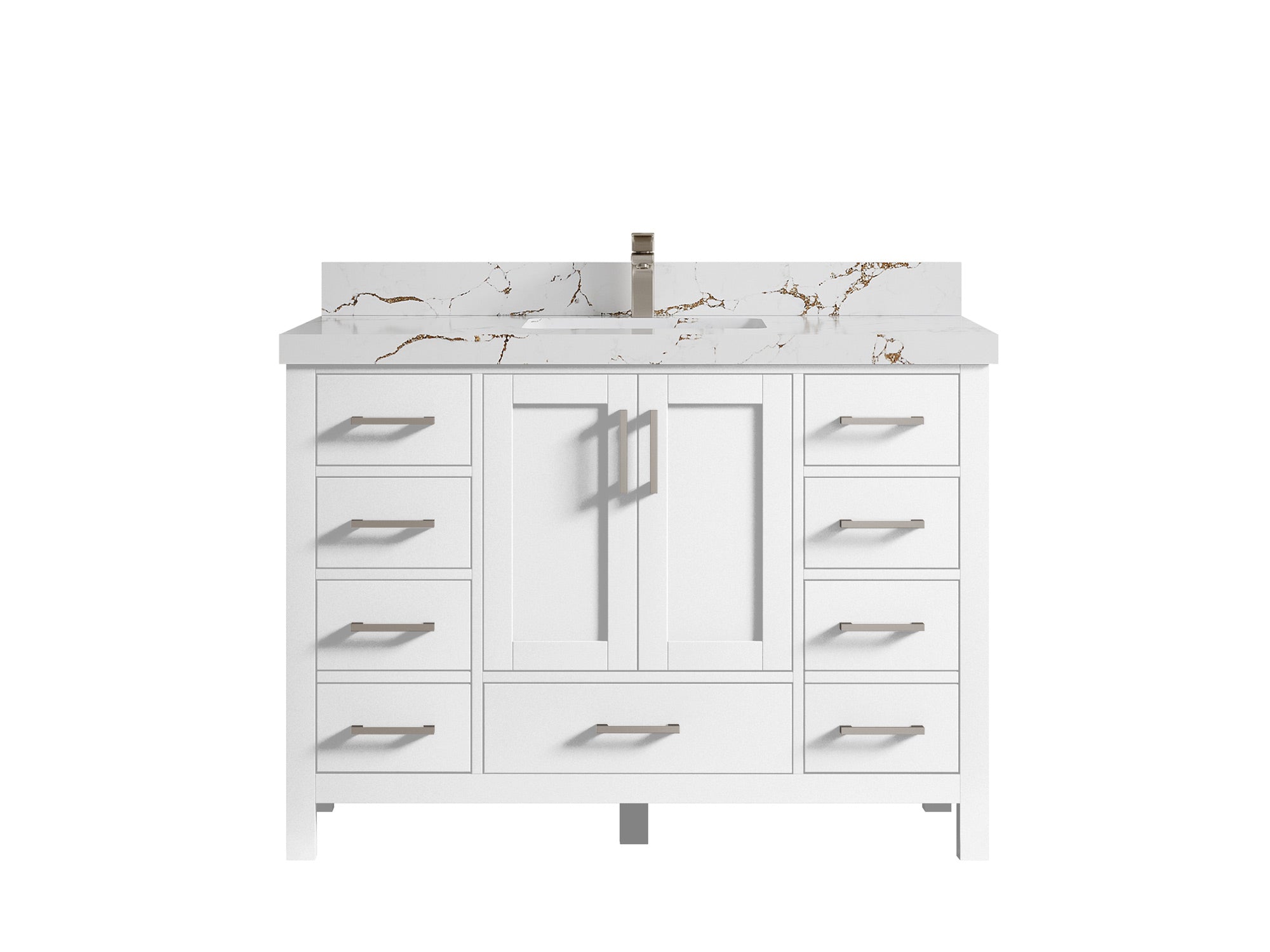 Malibu 48 in. W x 22 in. D Single Sink Bathroom Vanity - Willow Bath and Vanity