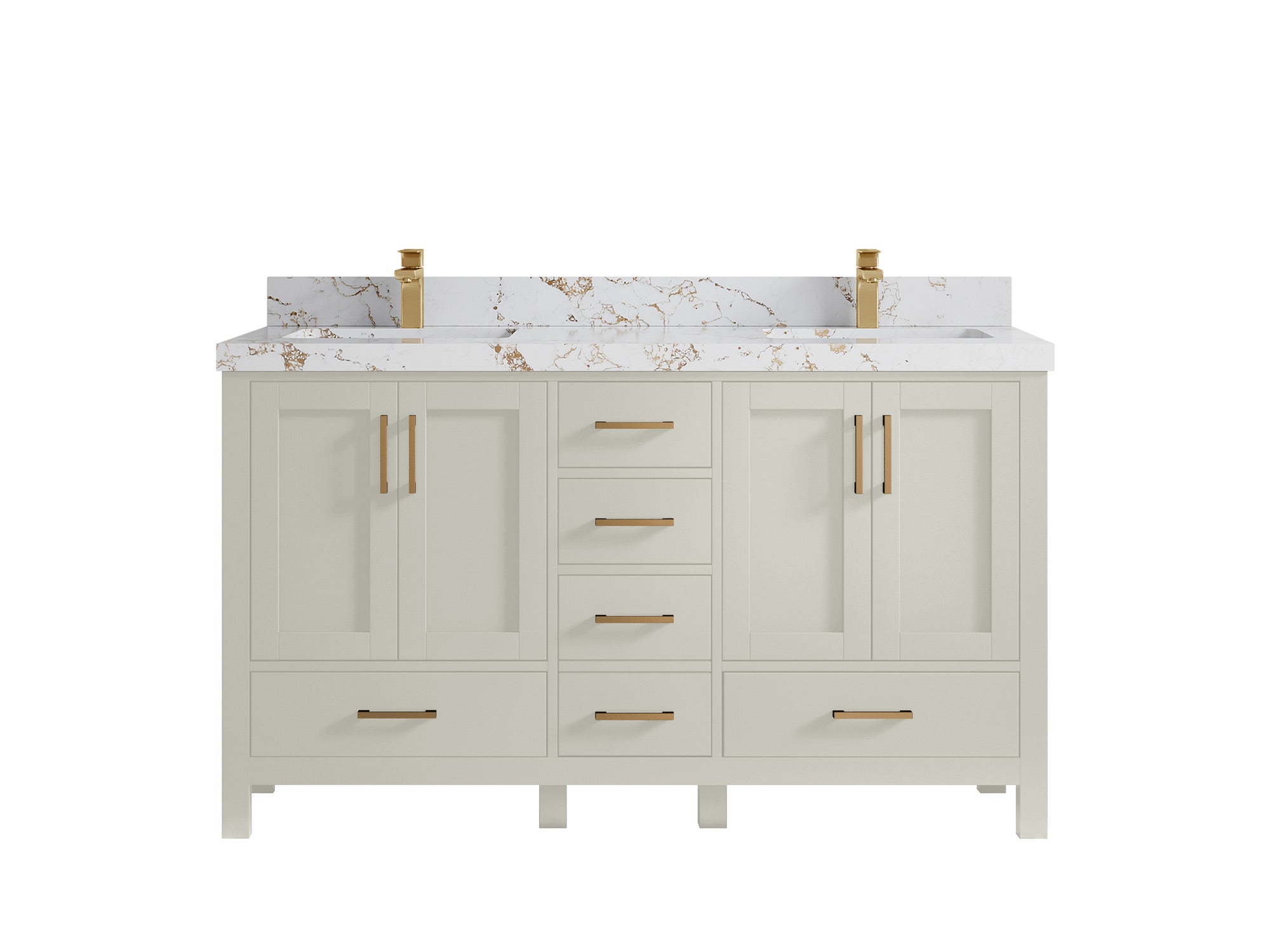 Malibu 60 in. W x 22 in. D Double Sink Bathroom Vanity - Willow Bath and Vanity