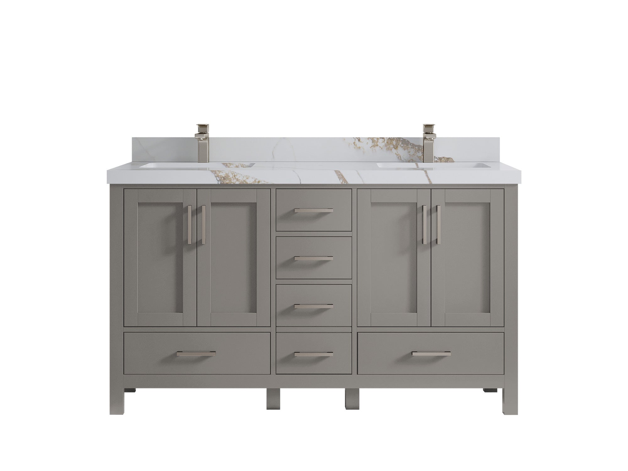 Malibu 60 in. W x 22 in. D Double Sink Bathroom Vanity - Willow Bath and Vanity