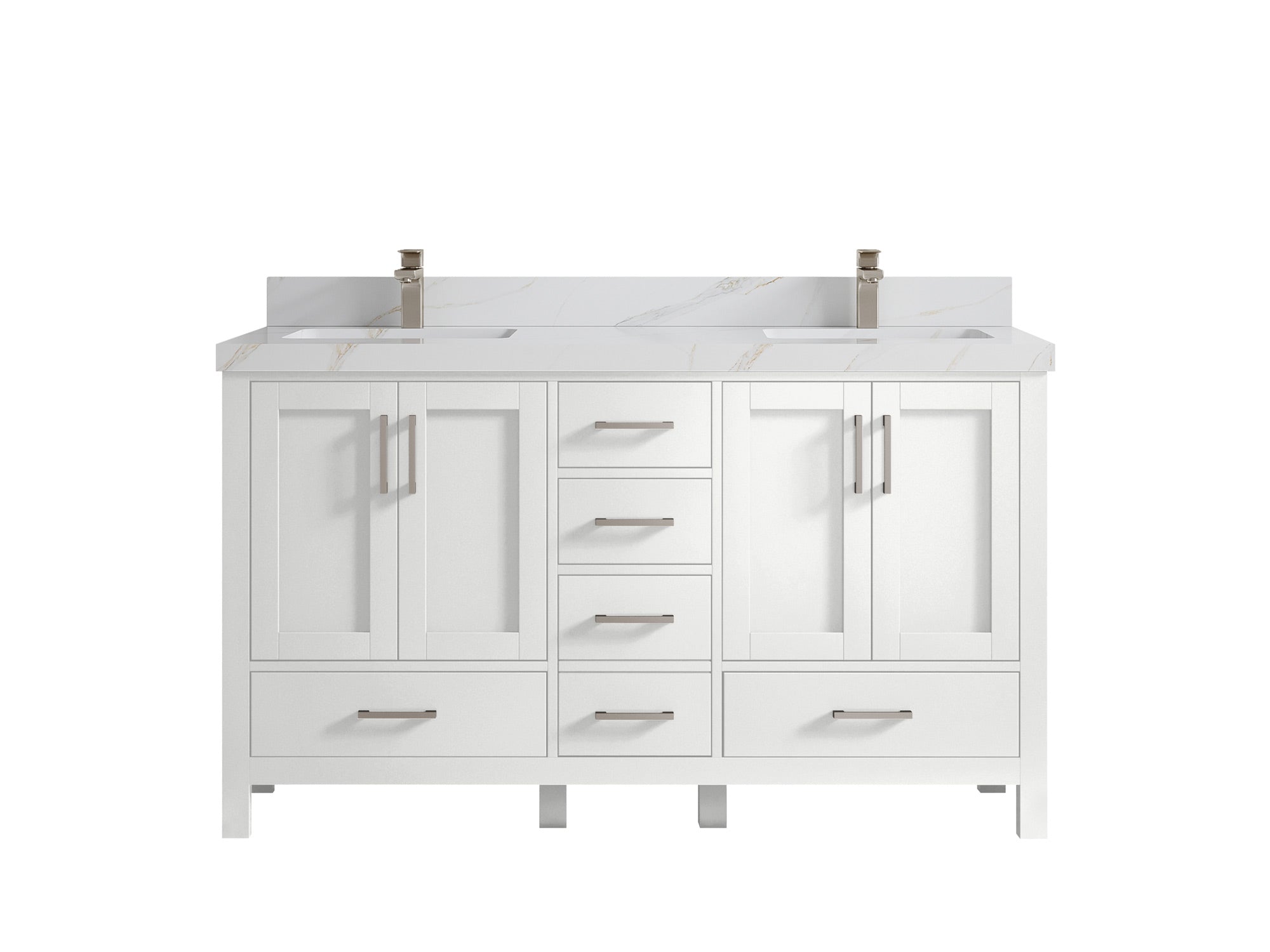 Malibu 60 in. W x 22 in. D Double Sink Bathroom Vanity - Willow Bath and Vanity