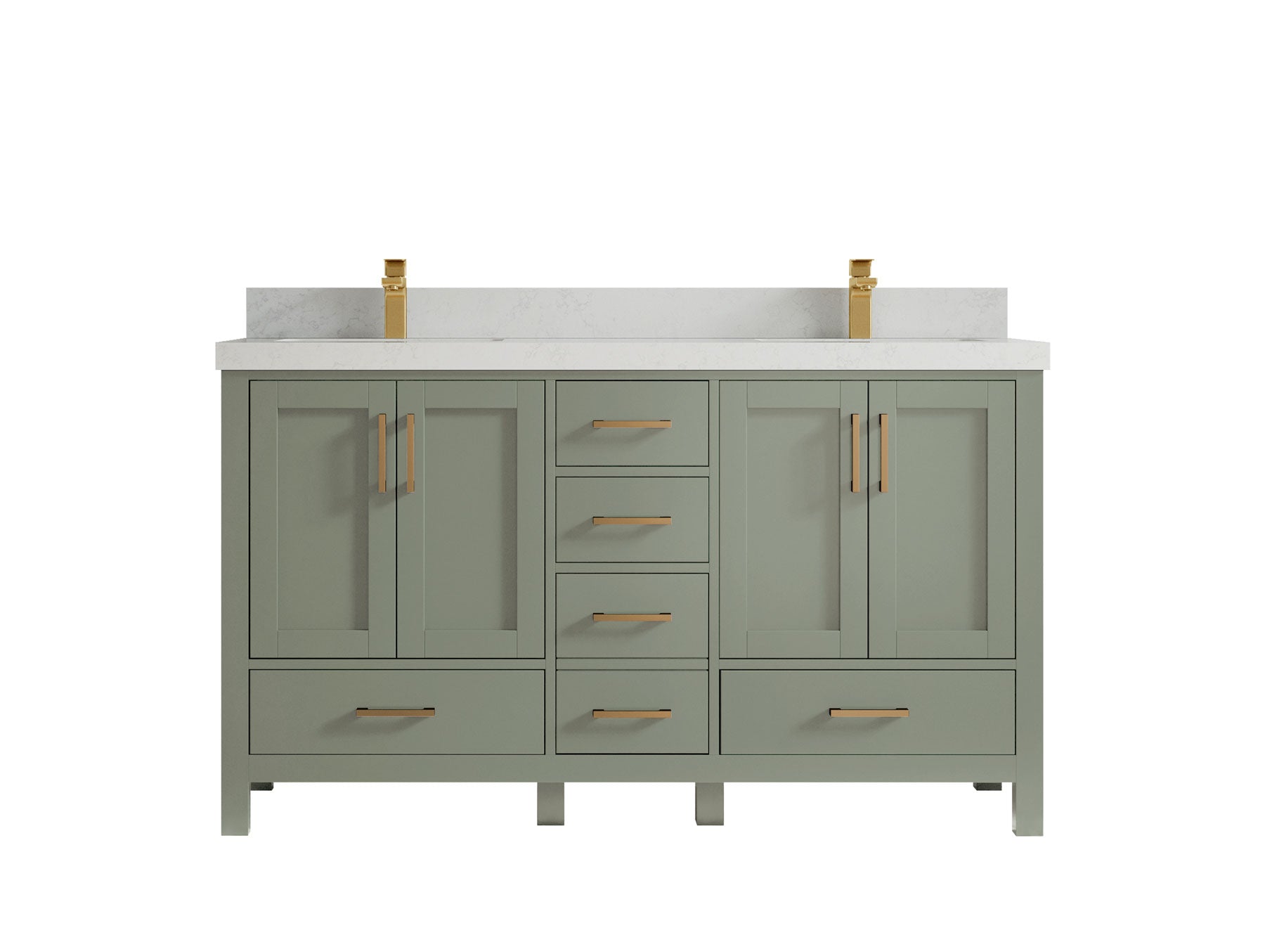 Malibu 60 in. W x 22 in. D Double Sink Bathroom Vanity - Willow Bath and Vanity