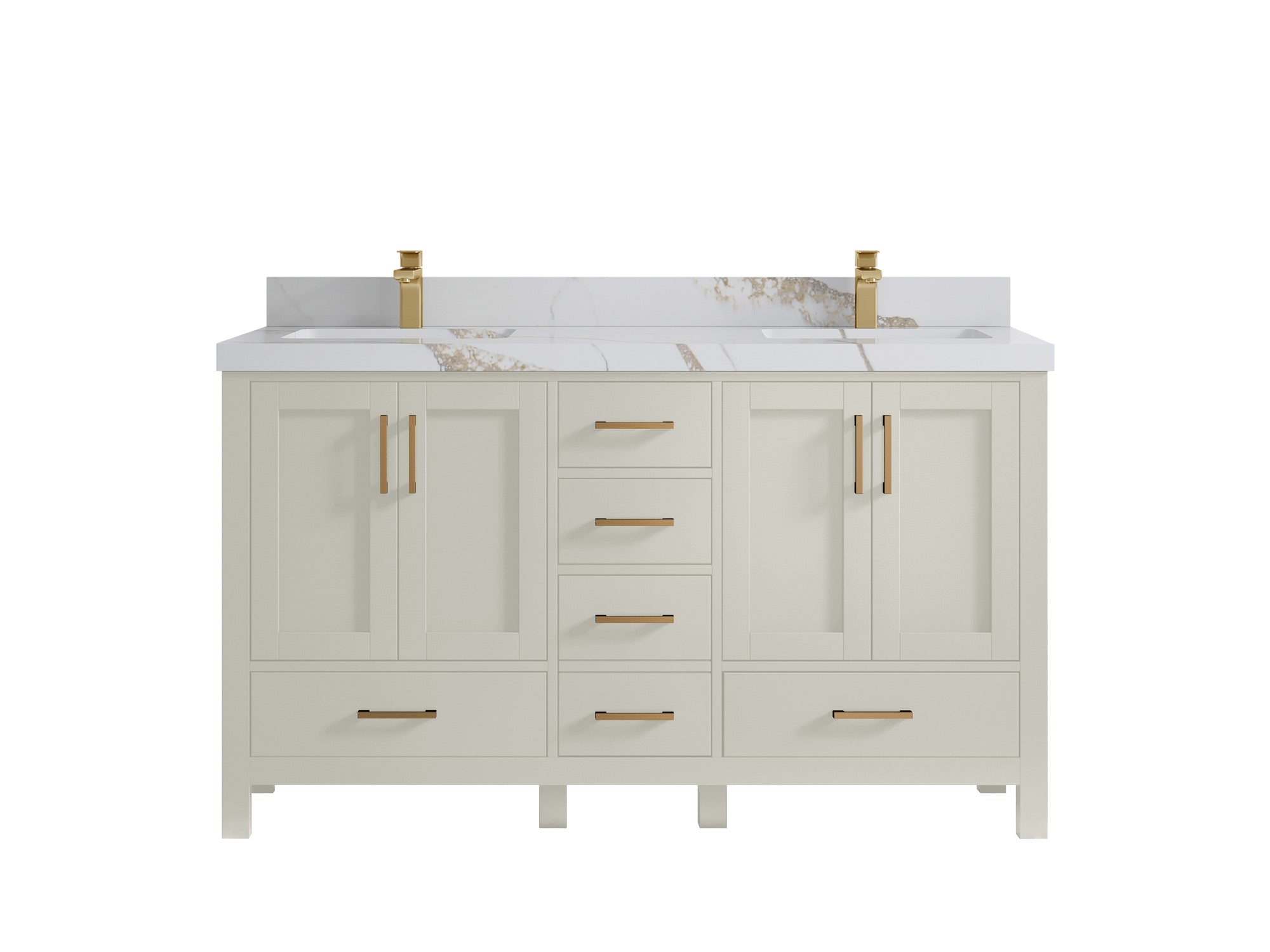Malibu 60 in. W x 22 in. D Double Sink Bathroom Vanity - Willow Bath and Vanity