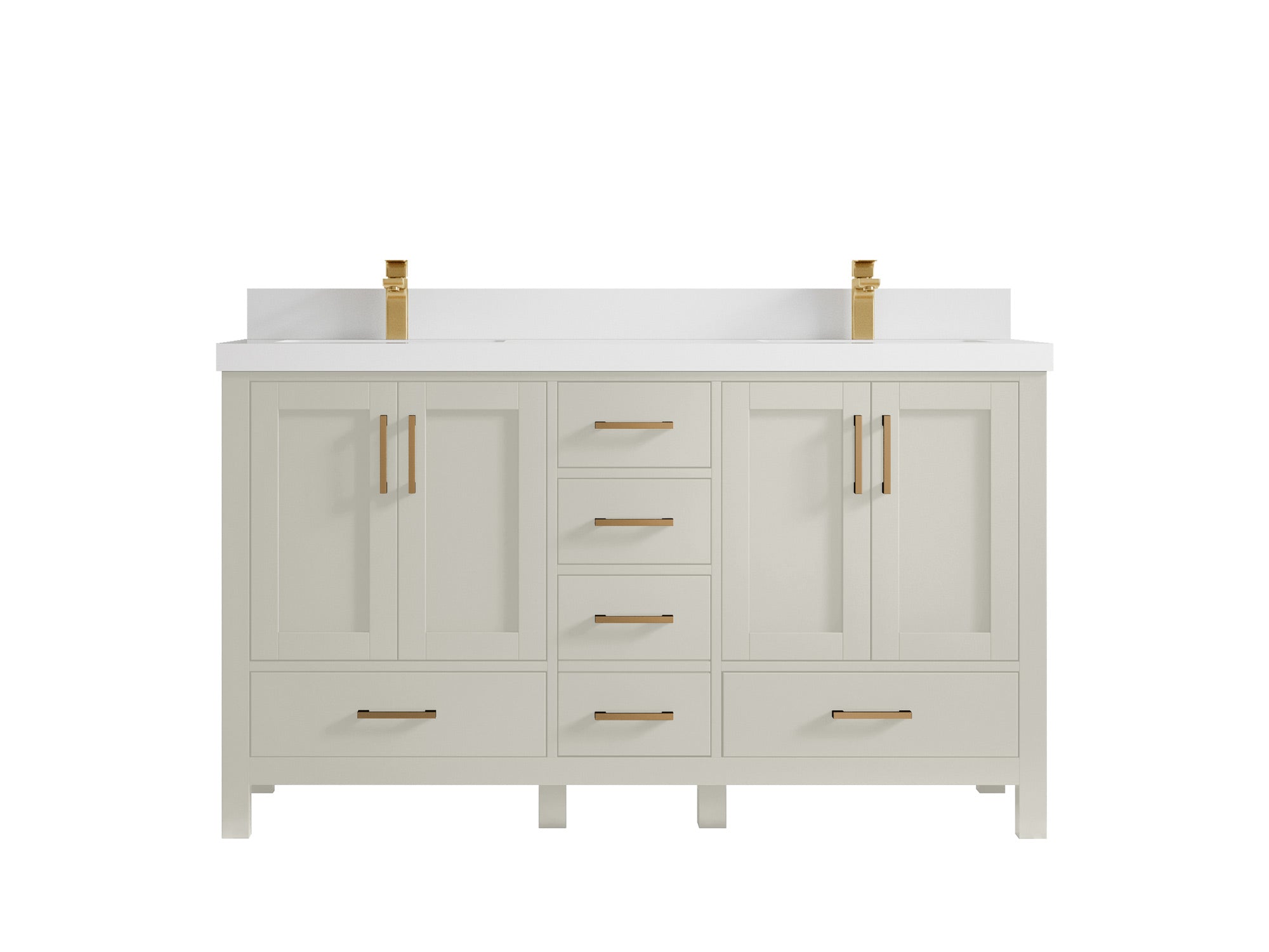 Malibu 60 in. W x 22 in. D Double Sink Bathroom Vanity - Willow Bath and Vanity