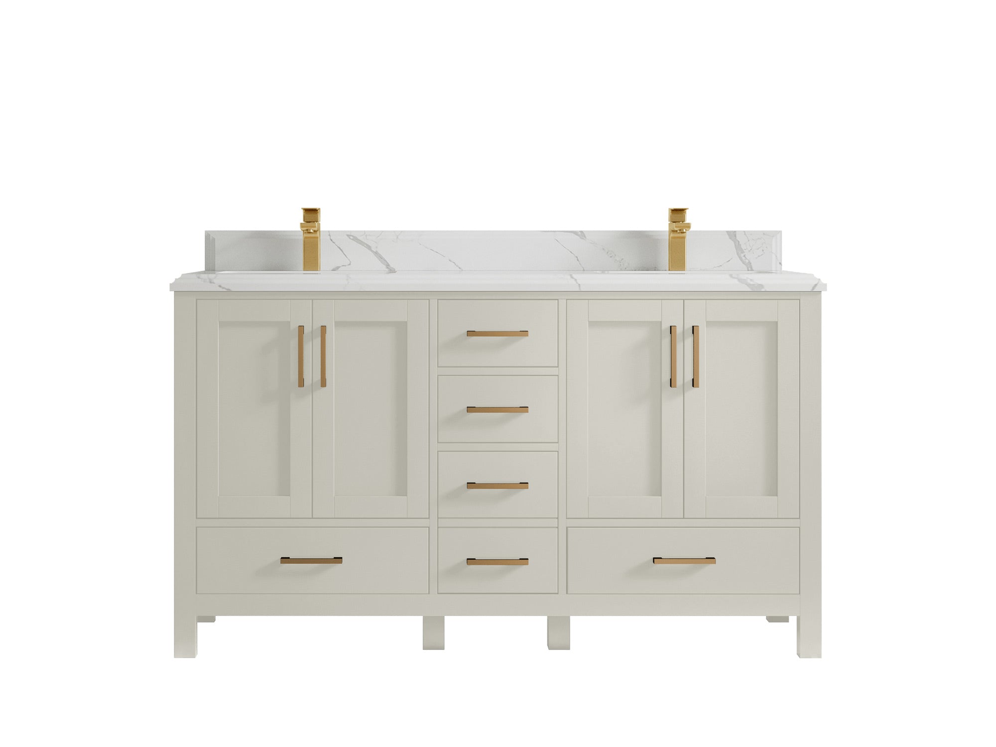 Malibu 60 in. W x 22 in. D Double Sink Bathroom Vanity - Willow Bath and Vanity