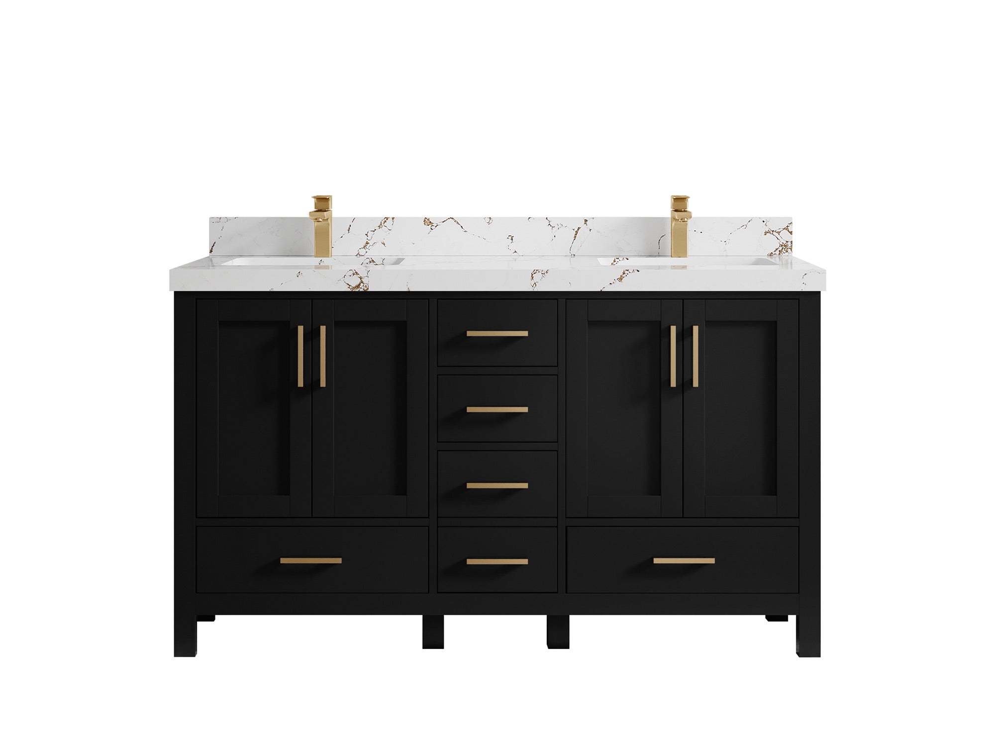 Malibu 60 in. W x 22 in. D Double Sink Bathroom Vanity - Willow Bath and Vanity