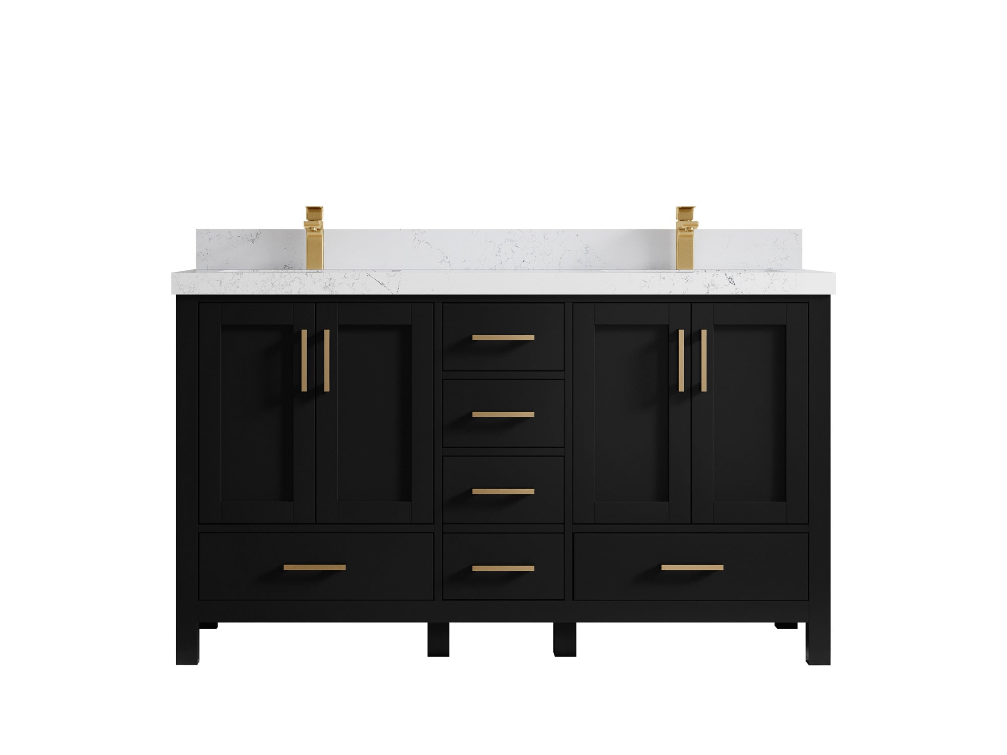 Malibu 60 in. W x 22 in. D Double Sink Bathroom Vanity - Willow Bath and Vanity