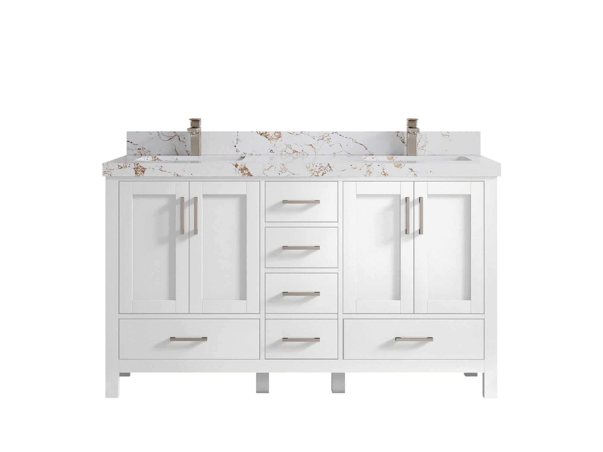 Malibu 60 in. W x 22 in. D Double Sink Bathroom Vanity - Willow Bath and Vanity