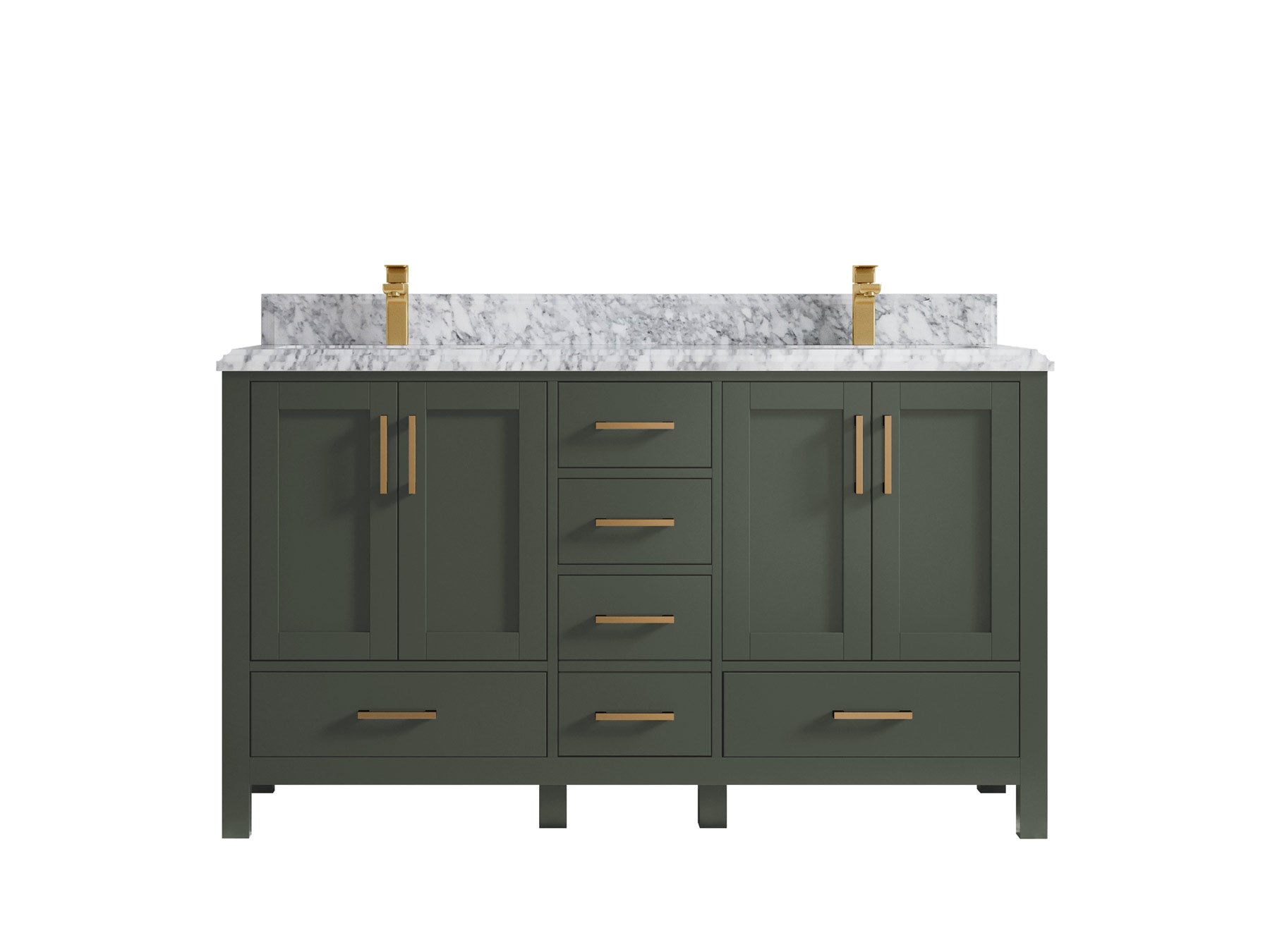 Malibu 60 in. W x 22 in. D Double Sink Bathroom Vanity - Willow Bath and Vanity