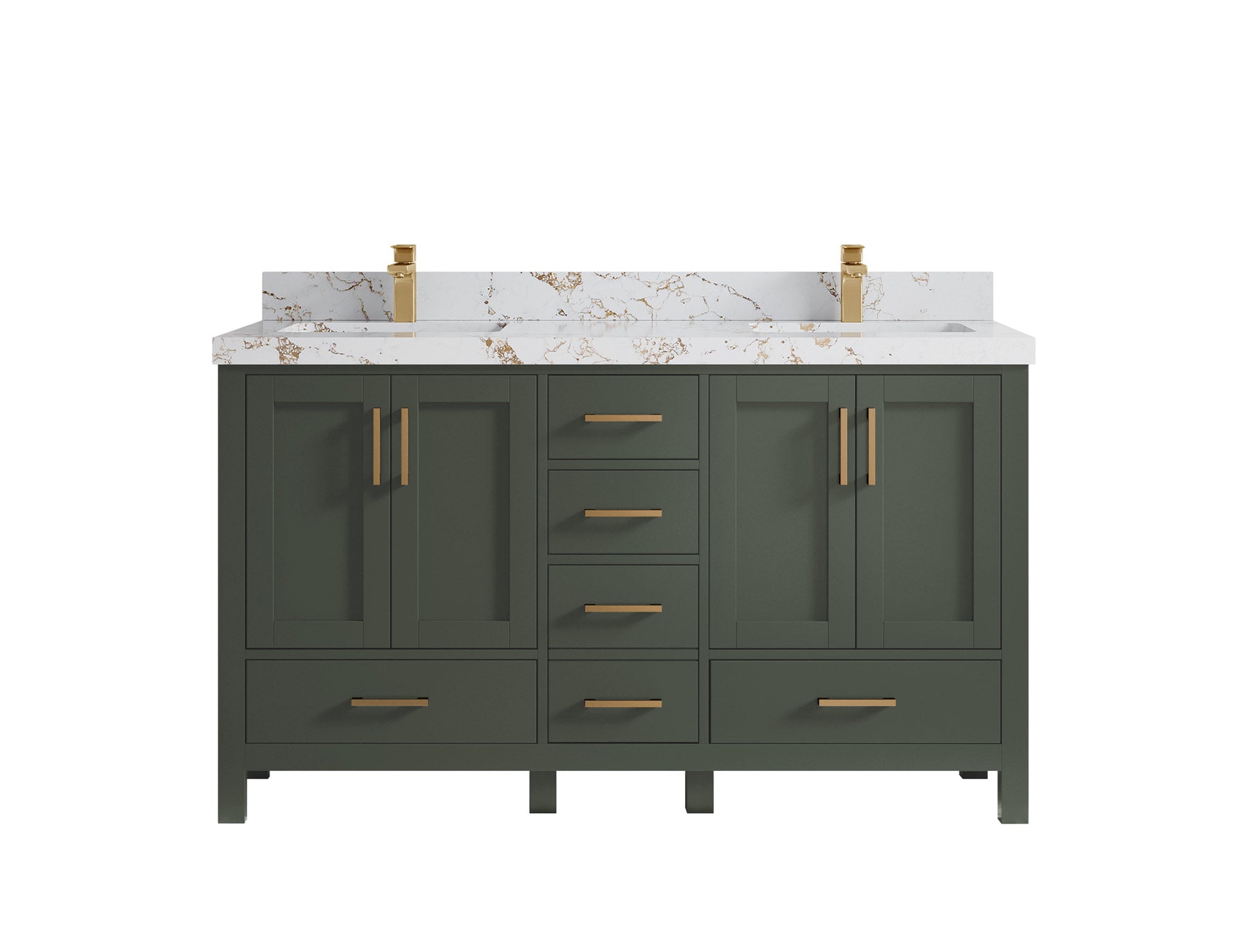 Malibu 60 in. W x 22 in. D Double Sink Bathroom Vanity - Willow Bath and Vanity