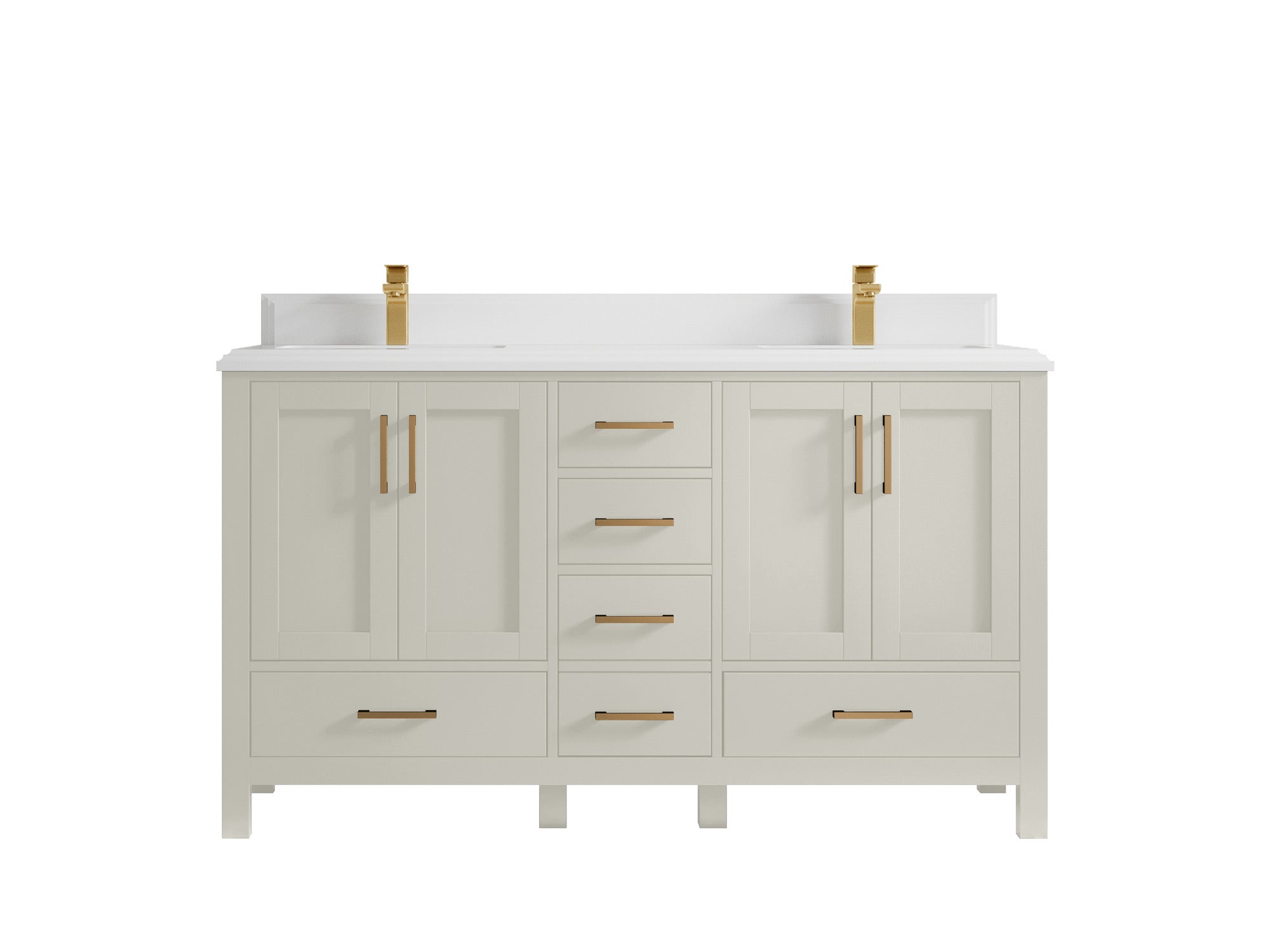 Malibu 60 in. W x 22 in. D Double Sink Bathroom Vanity - Willow Bath and Vanity