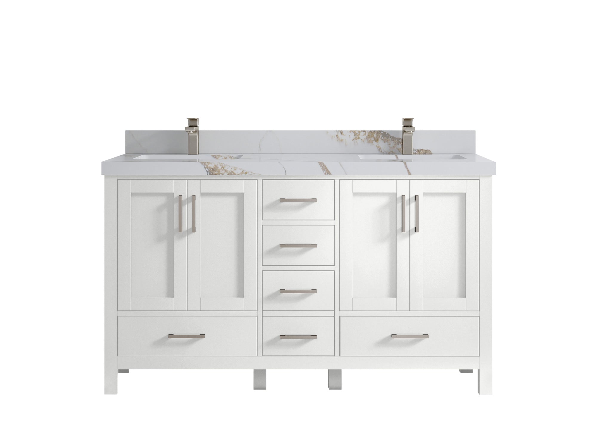 Malibu 60 in. W x 22 in. D Double Sink Bathroom Vanity - Willow Bath and Vanity