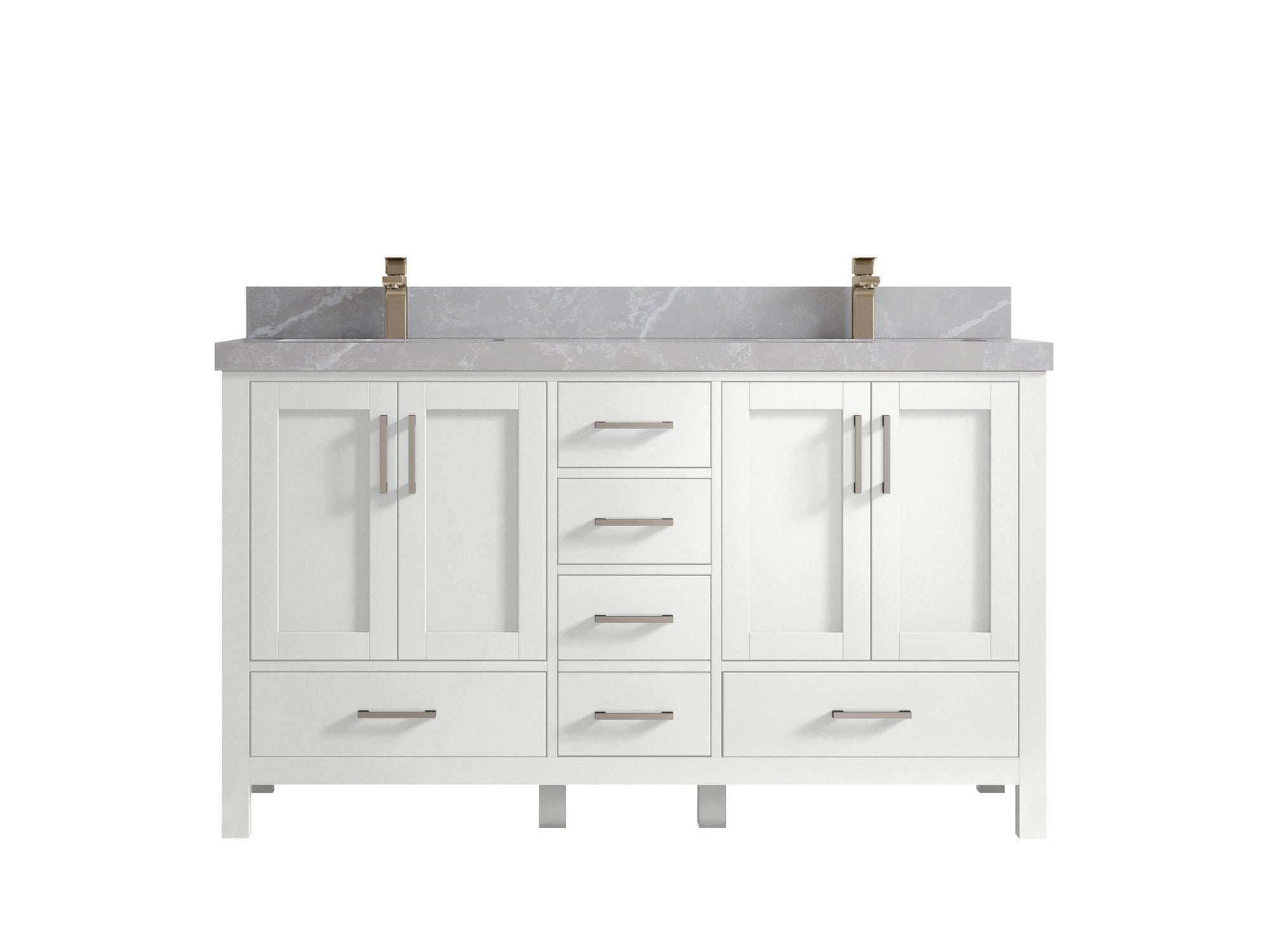 Malibu 60 in. W x 22 in. D Double Sink Bathroom Vanity - Willow Bath and Vanity
