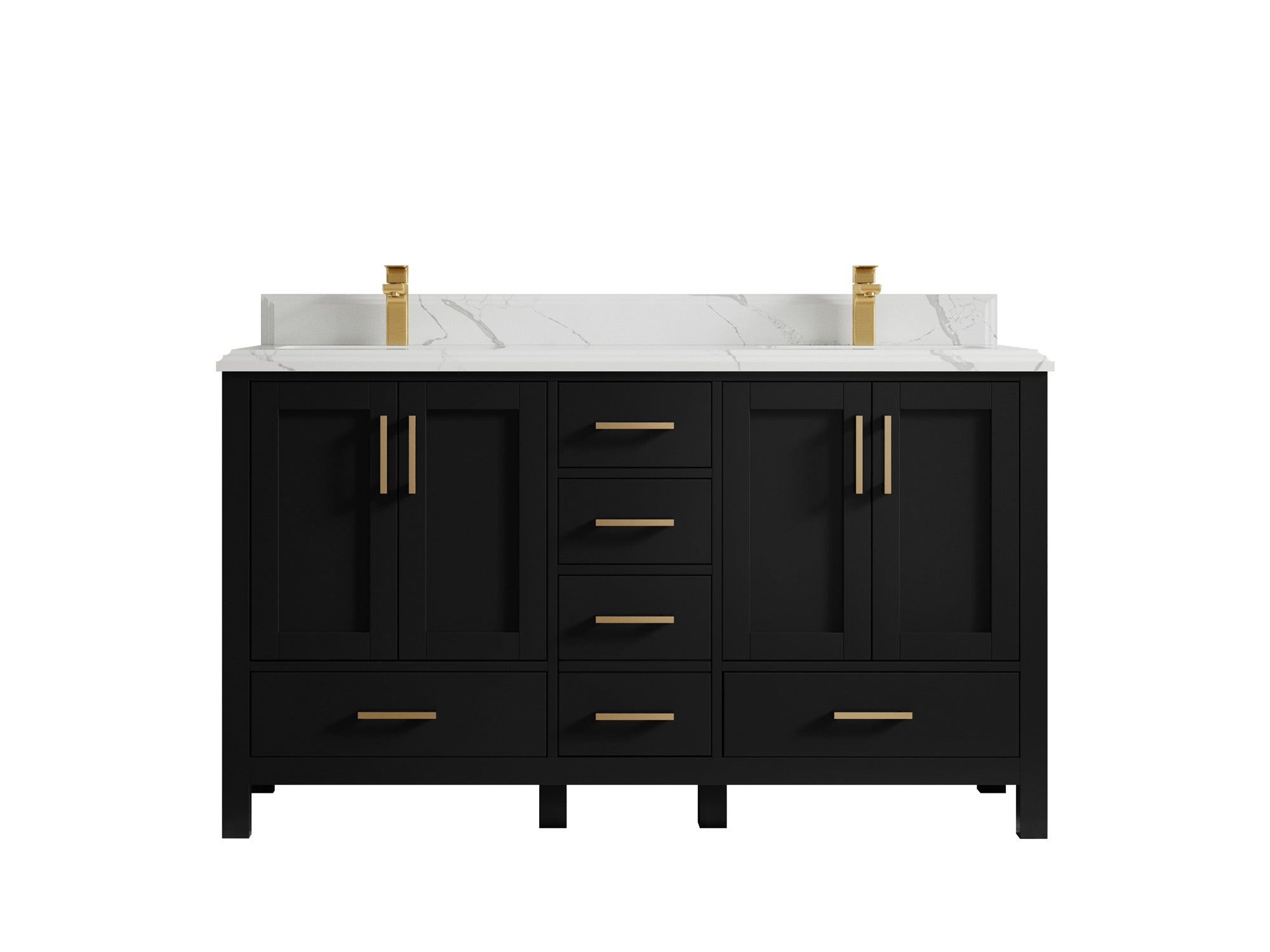 Malibu 60 in. W x 22 in. D Double Sink Bathroom Vanity - Willow Bath and Vanity
