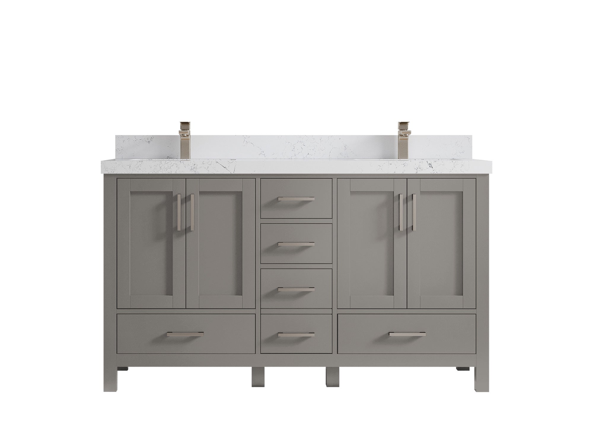 Malibu 60 in. W x 22 in. D Double Sink Bathroom Vanity - Willow Bath and Vanity