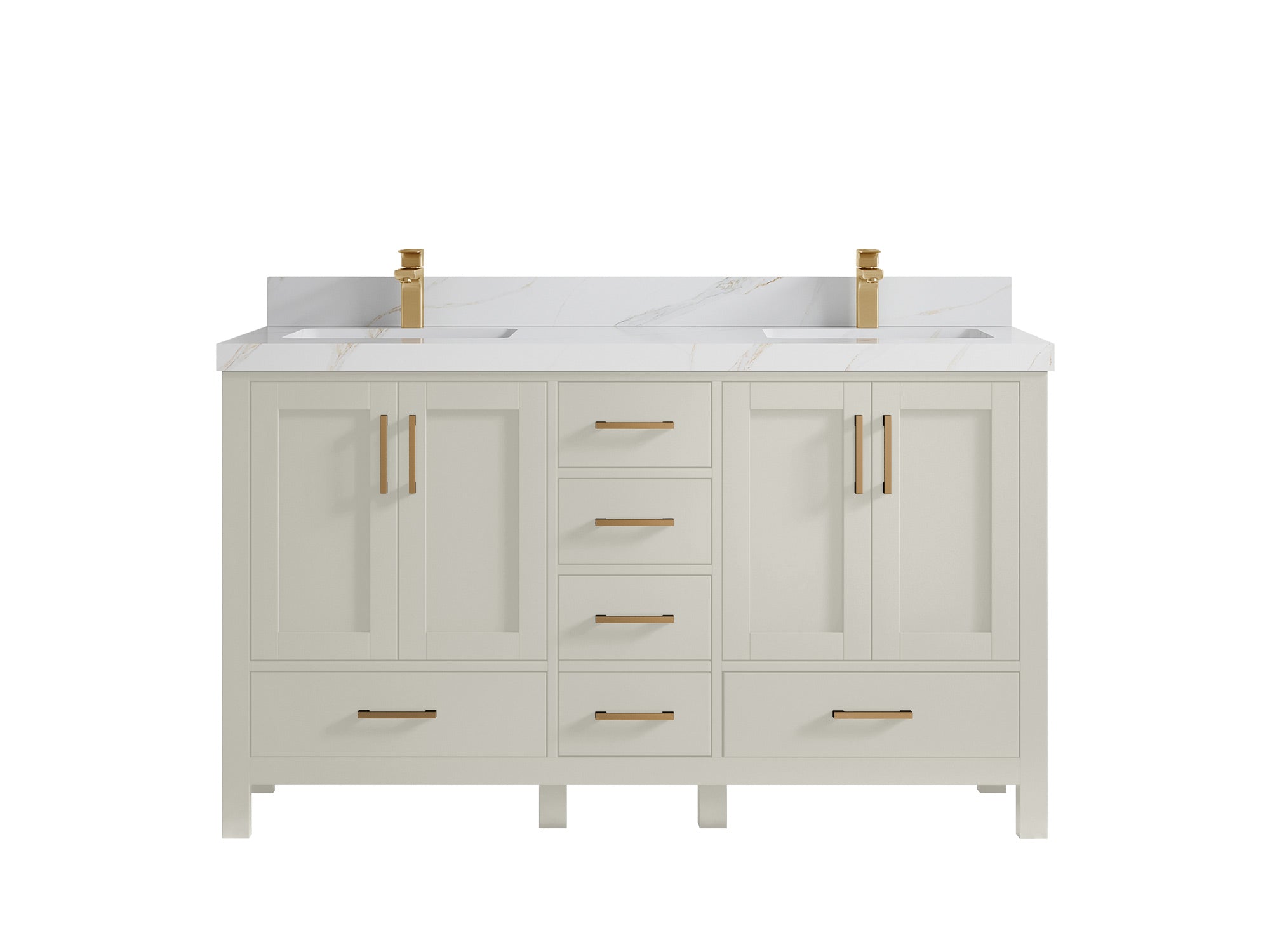 Malibu 60 in. W x 22 in. D Double Sink Bathroom Vanity - Willow Bath and Vanity