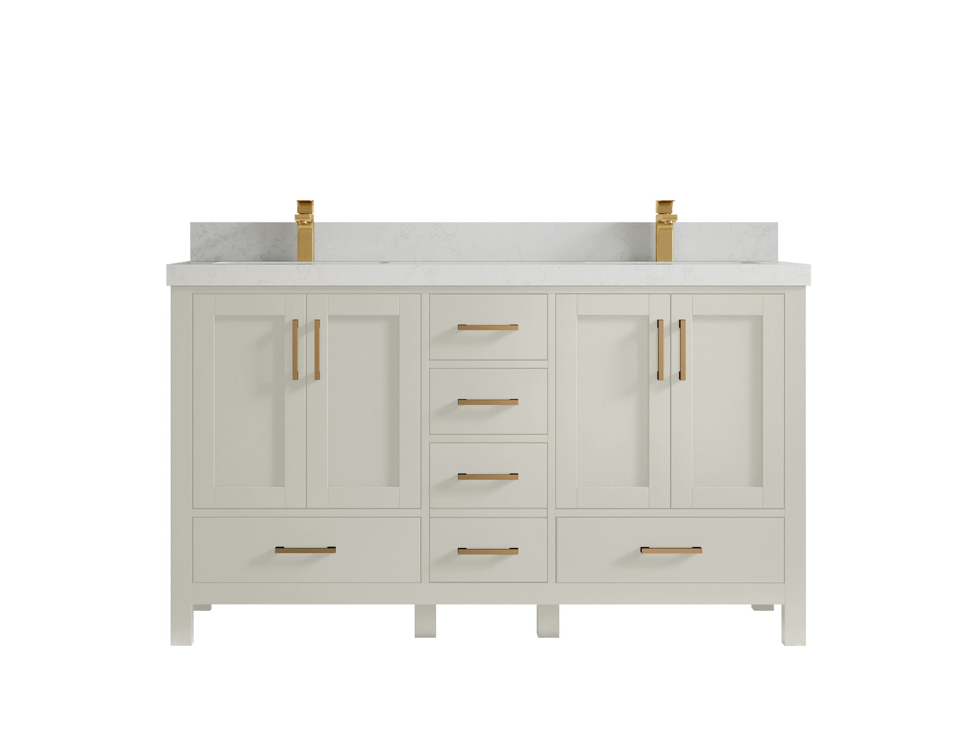 Malibu 60 in. W x 22 in. D Double Sink Bathroom Vanity - Willow Bath and Vanity