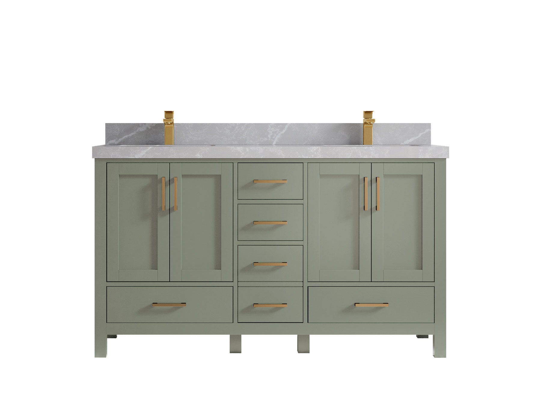 Malibu 60 in. W x 22 in. D Double Sink Bathroom Vanity - Willow Bath and Vanity