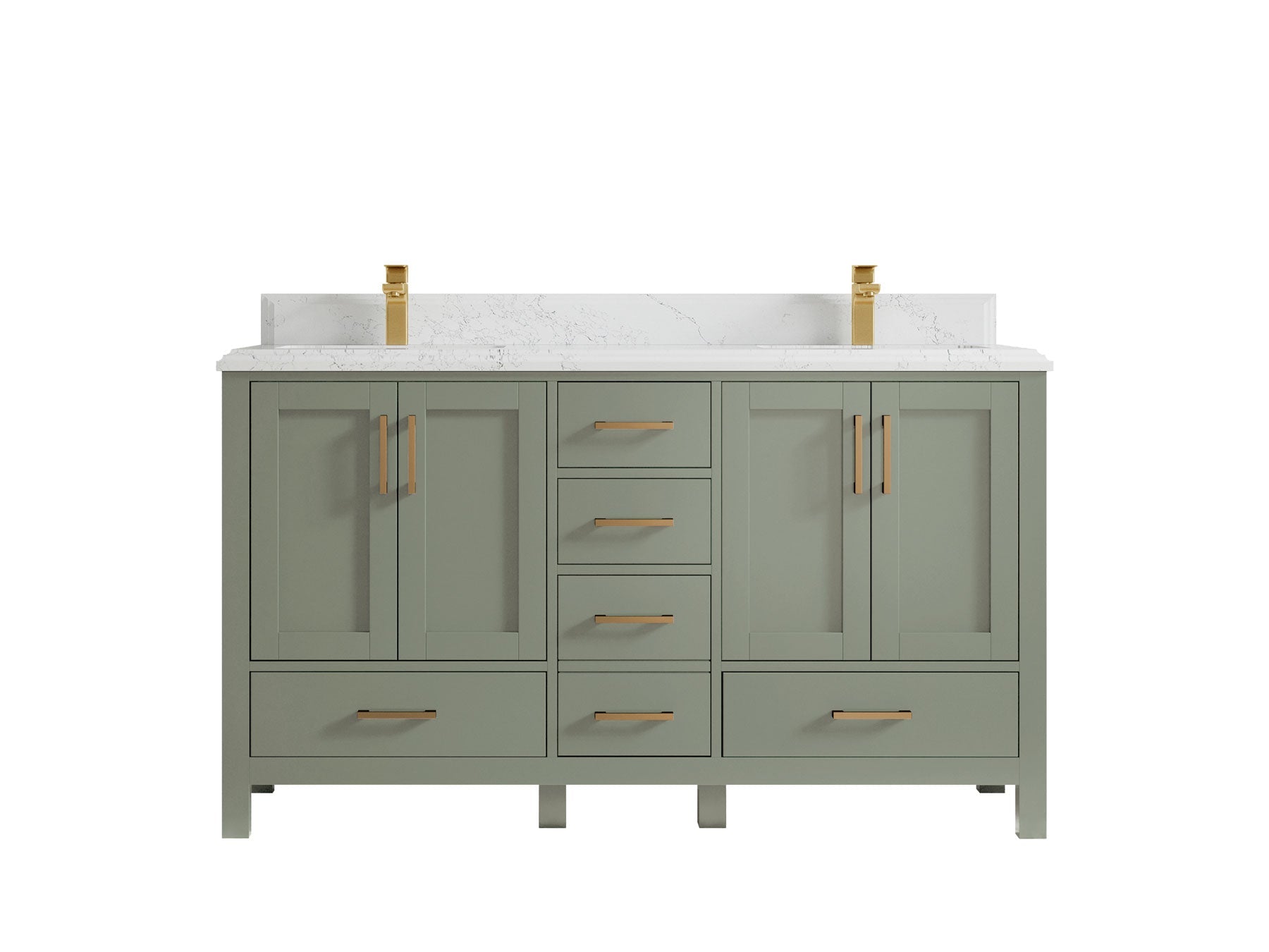 Malibu 60 in. W x 22 in. D Double Sink Bathroom Vanity - Willow Bath and Vanity