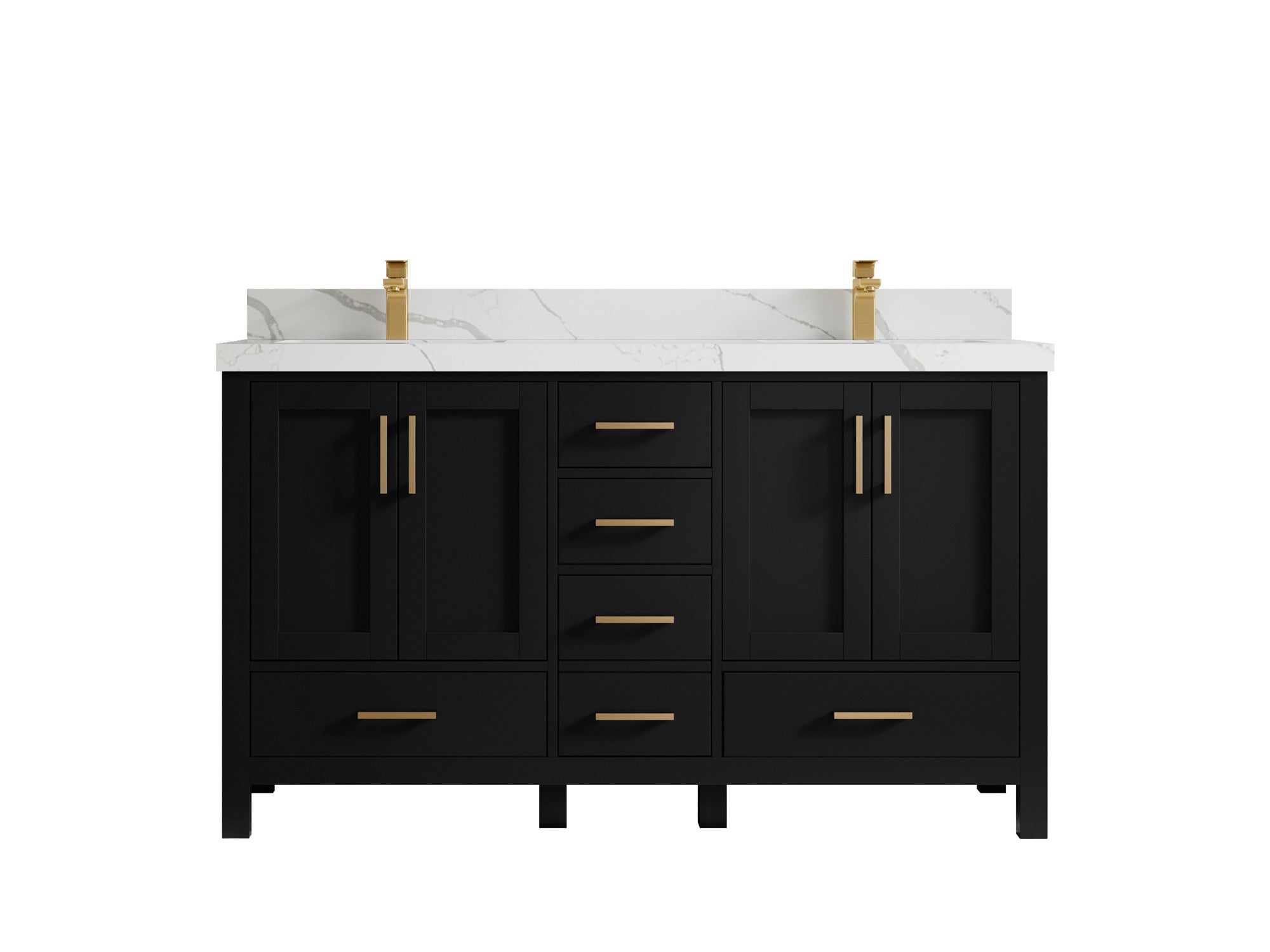 Malibu 60 in. W x 22 in. D Double Sink Bathroom Vanity - Willow Bath and Vanity