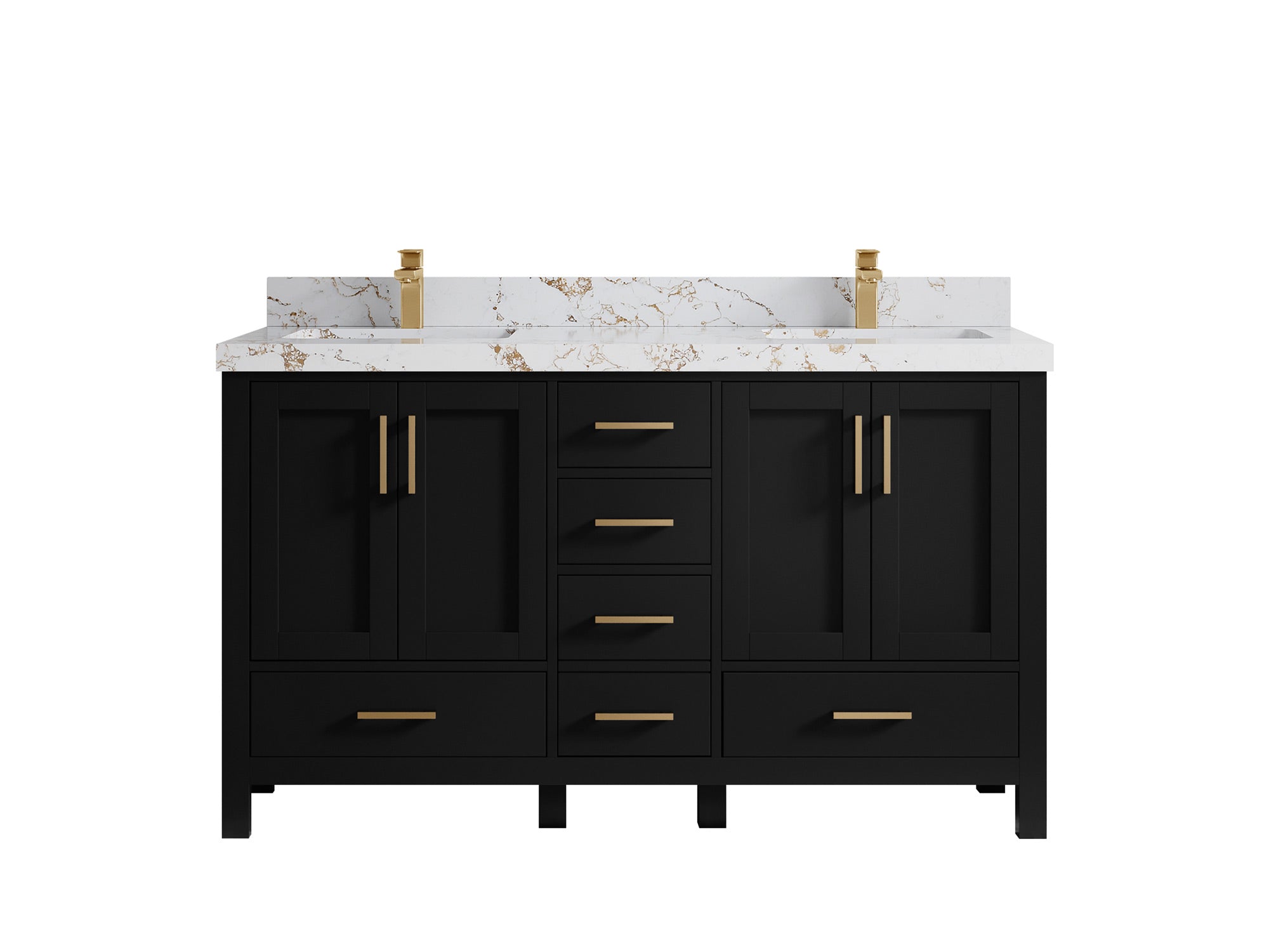 Malibu 60 in. W x 22 in. D Double Sink Bathroom Vanity - Willow Bath and Vanity