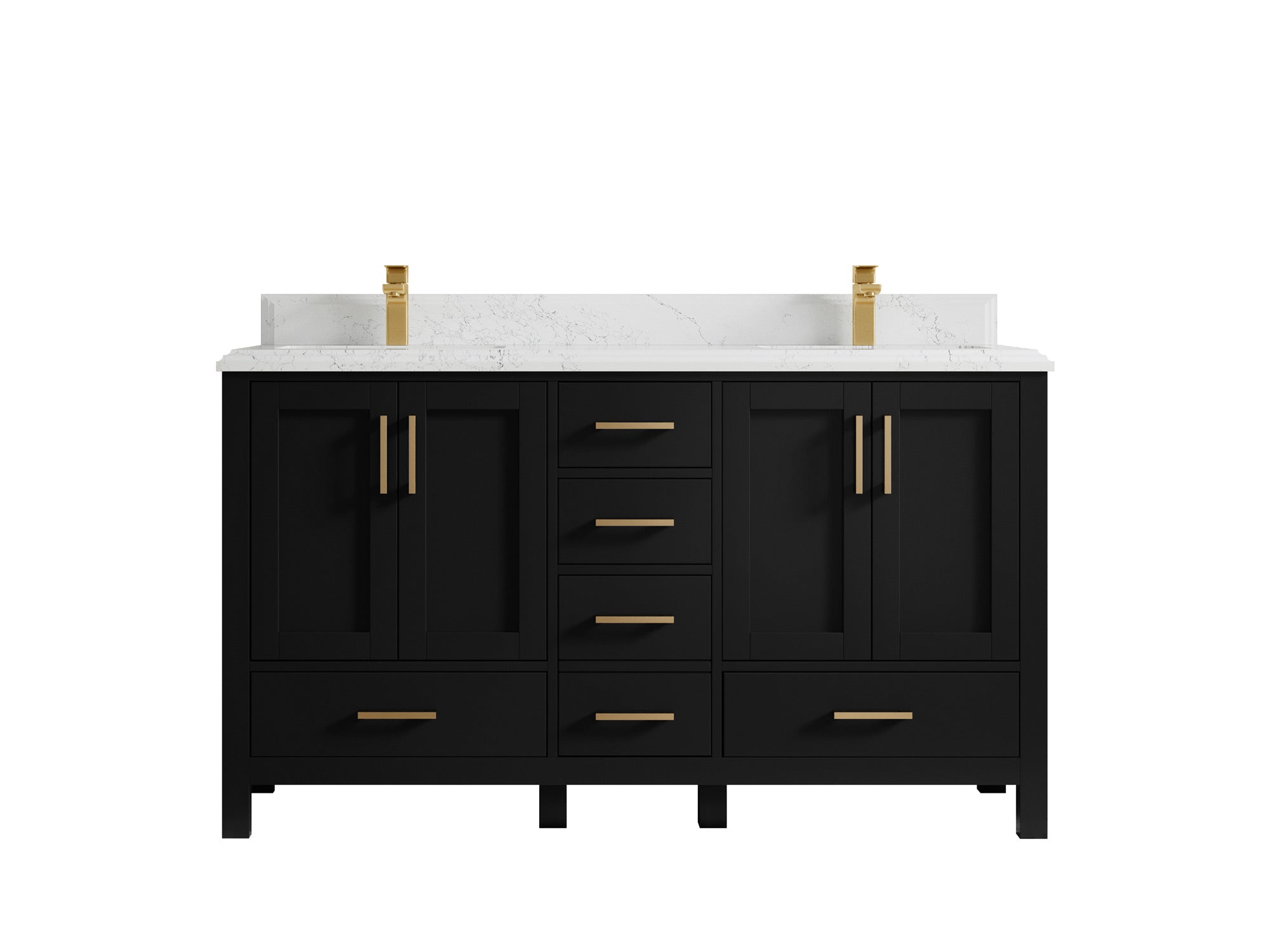 Malibu 60 in. W x 22 in. D Double Sink Bathroom Vanity - Willow Bath and Vanity