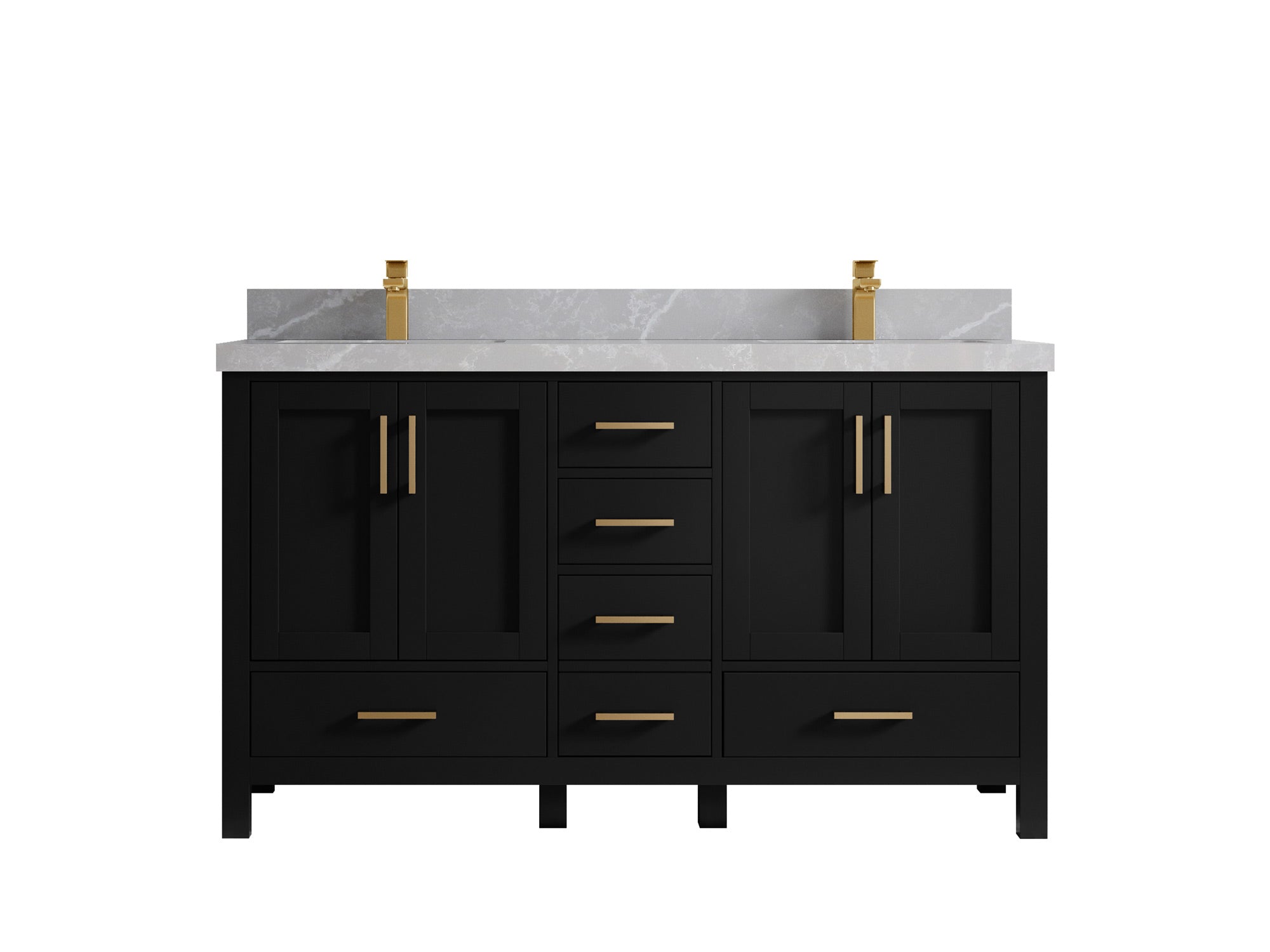 Malibu 60 in. W x 22 in. D Double Sink Bathroom Vanity - Willow Bath and Vanity