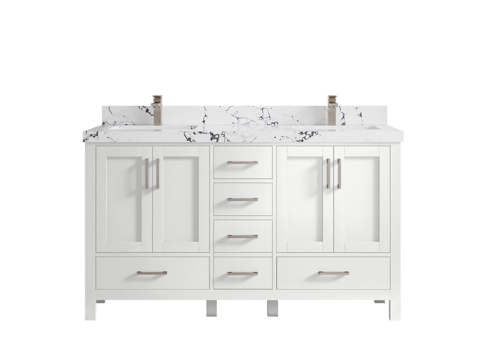 Malibu 60 in. W x 22 in. D Double Sink Bathroom Vanity - Willow Bath and Vanity