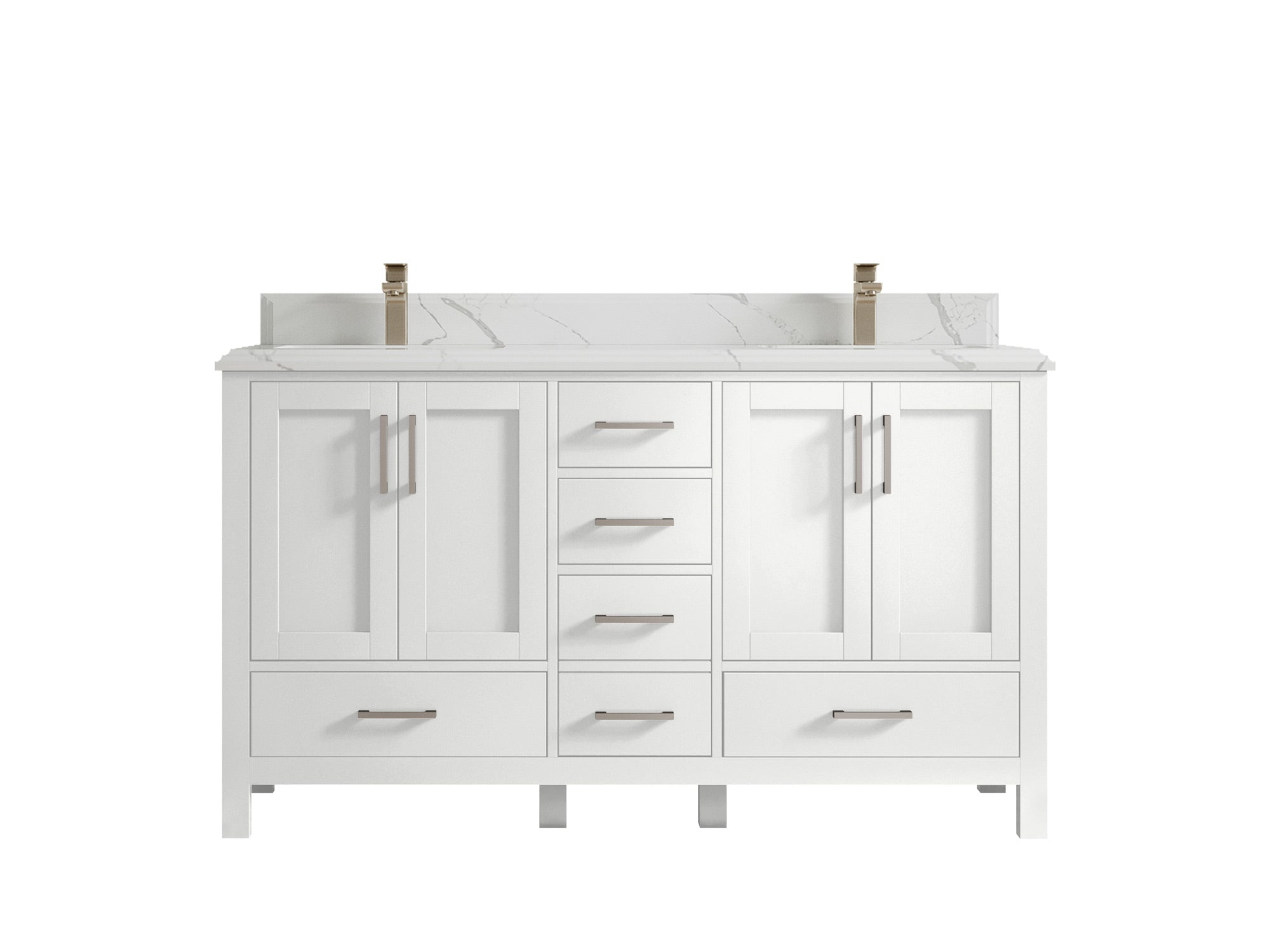 Malibu 60 in. W x 22 in. D Double Sink Bathroom Vanity - Willow Bath and Vanity