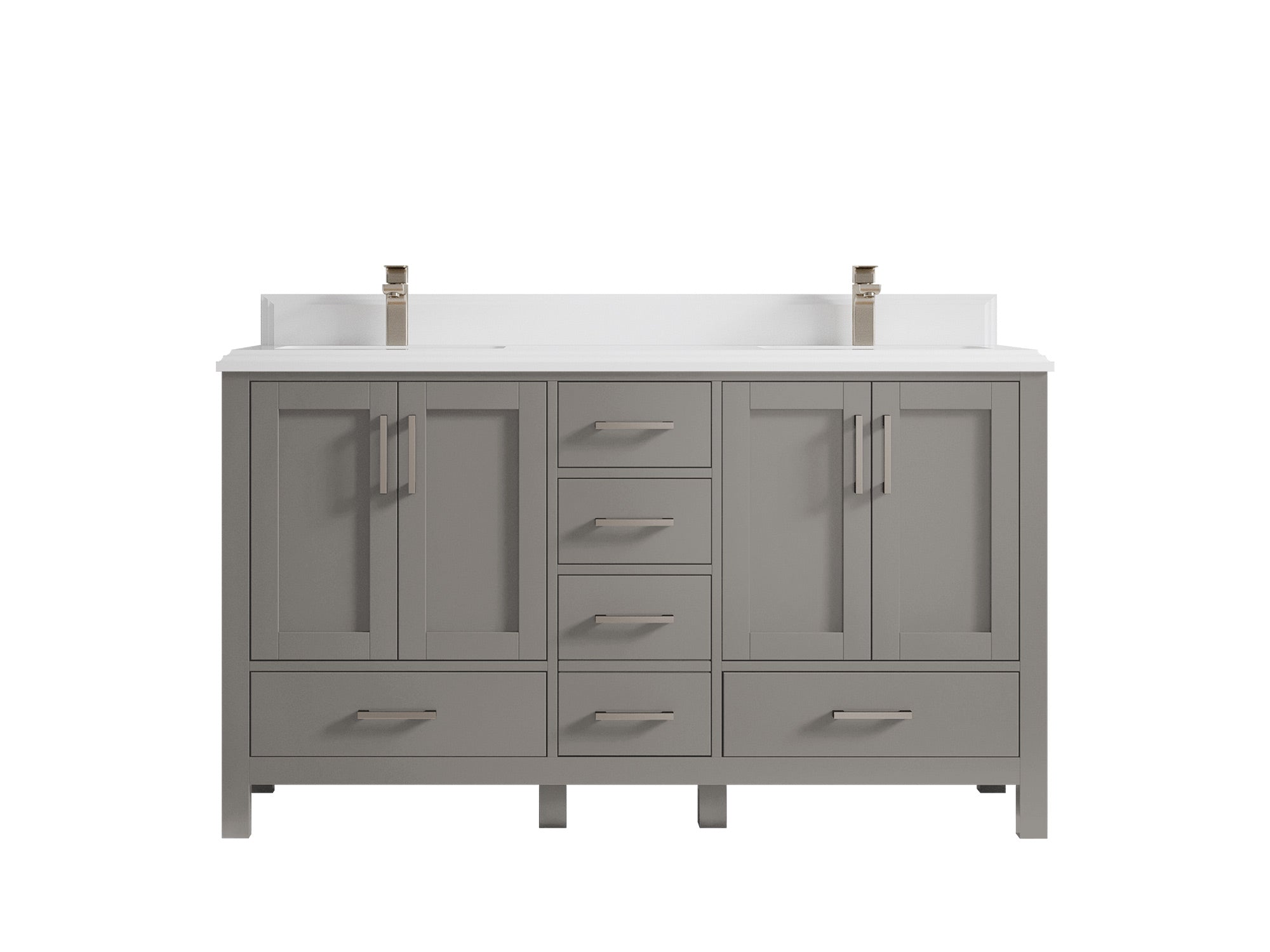 Malibu 60 in. W x 22 in. D Double Sink Bathroom Vanity - Willow Bath and Vanity