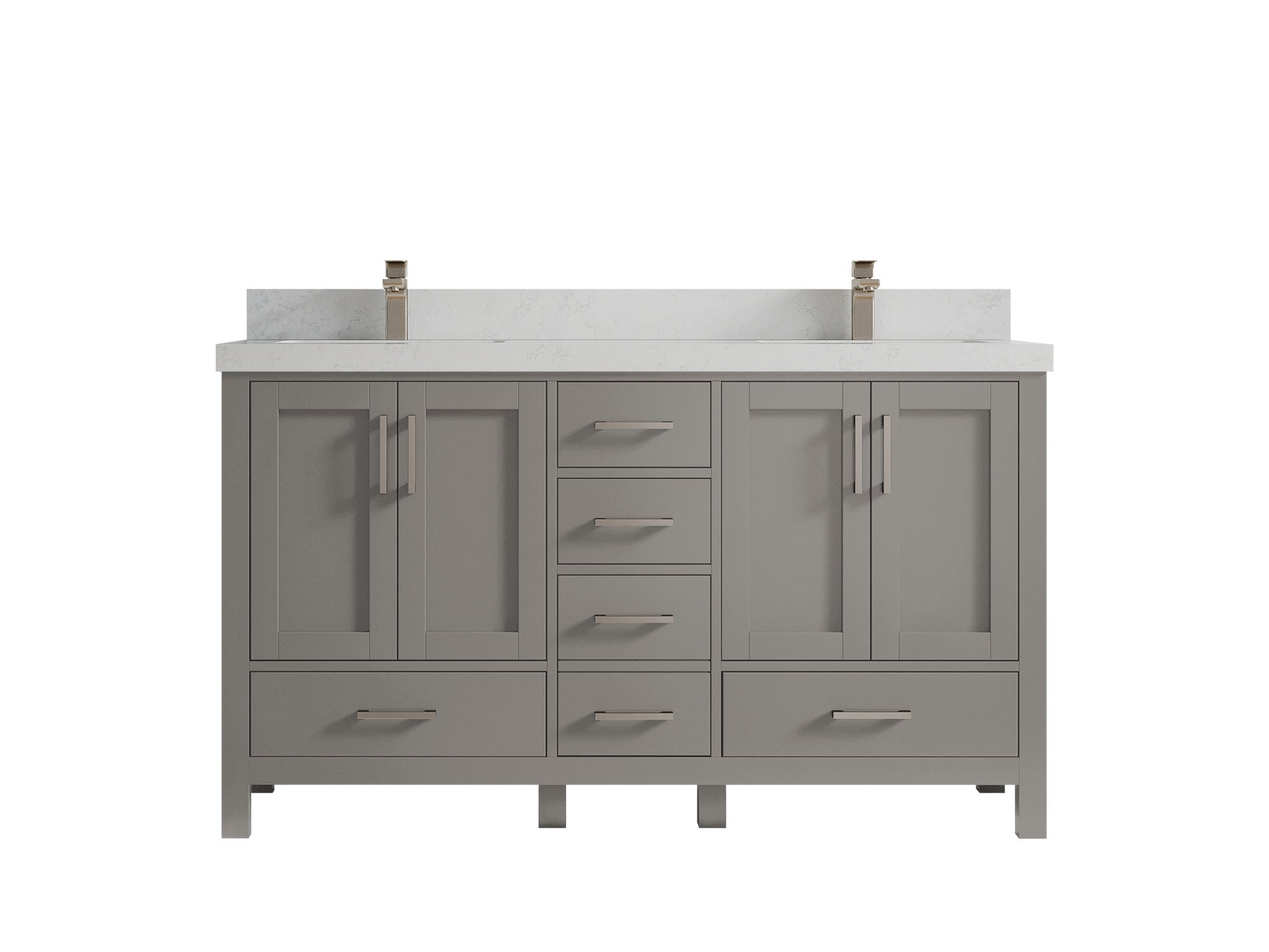 Malibu 60 in. W x 22 in. D Double Sink Bathroom Vanity - Willow Bath and Vanity