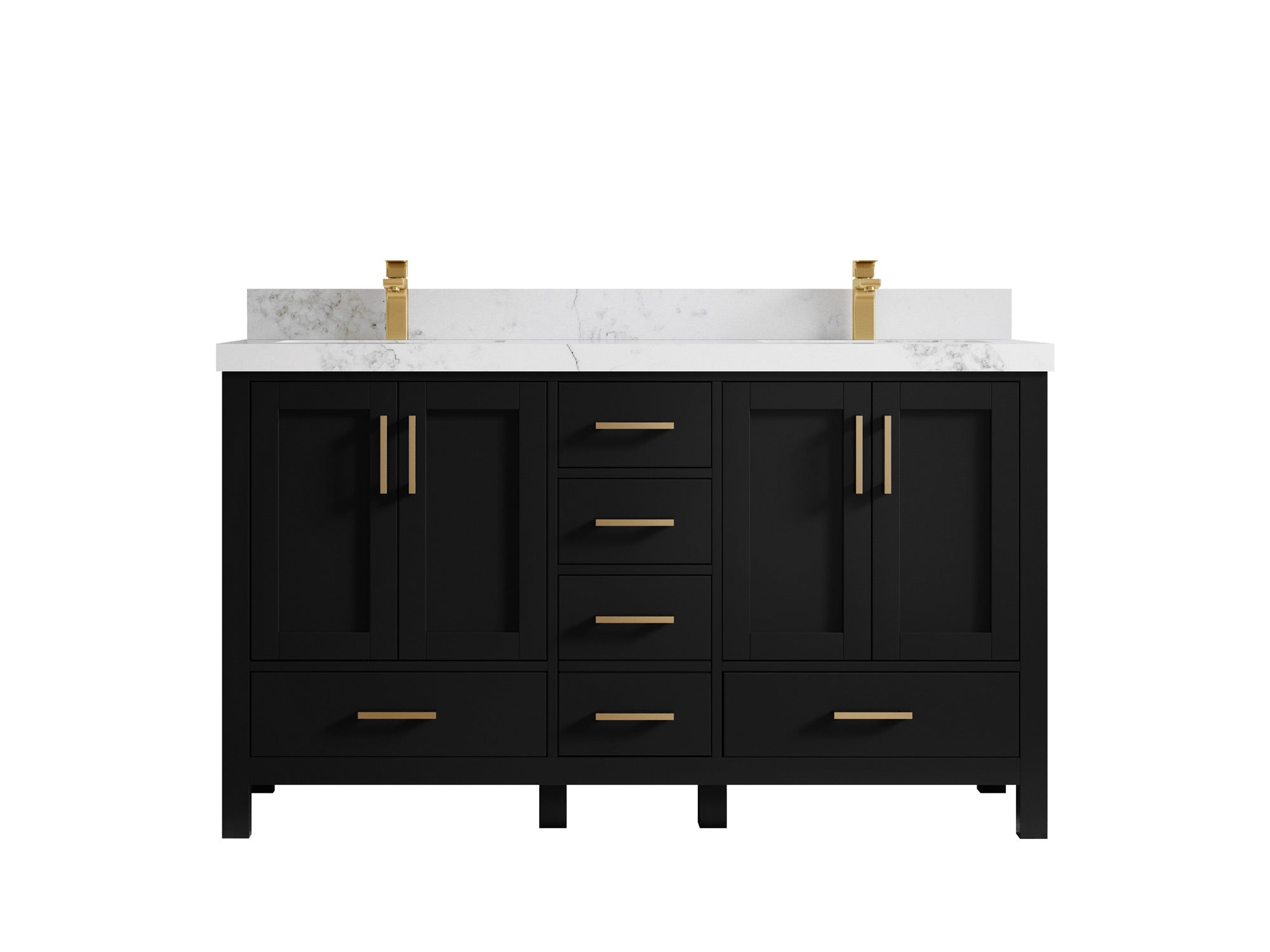 Malibu 60 in. W x 22 in. D Double Sink Bathroom Vanity - Willow Bath and Vanity