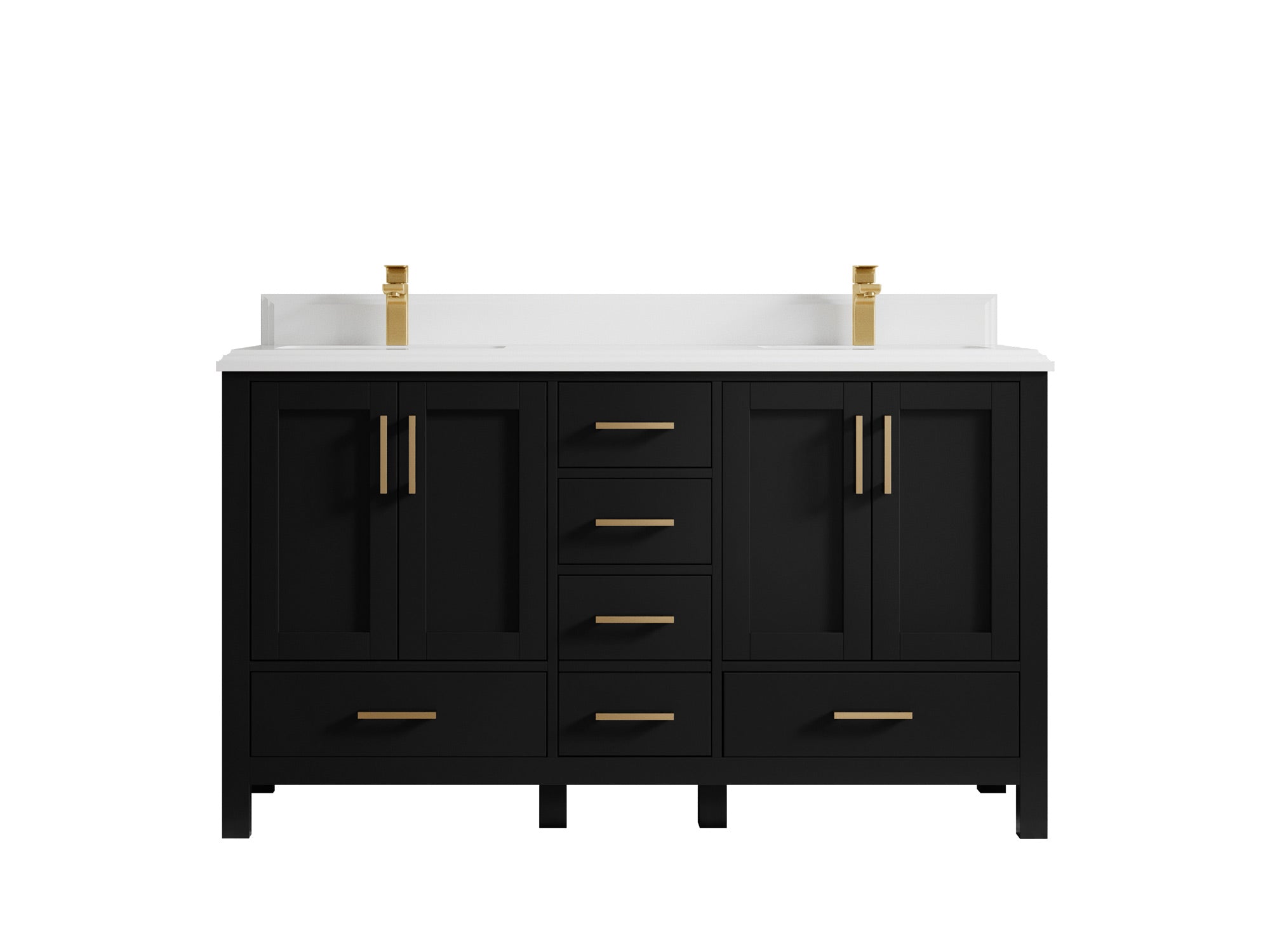 Malibu 60 in. W x 22 in. D Double Sink Bathroom Vanity - Willow Bath and Vanity