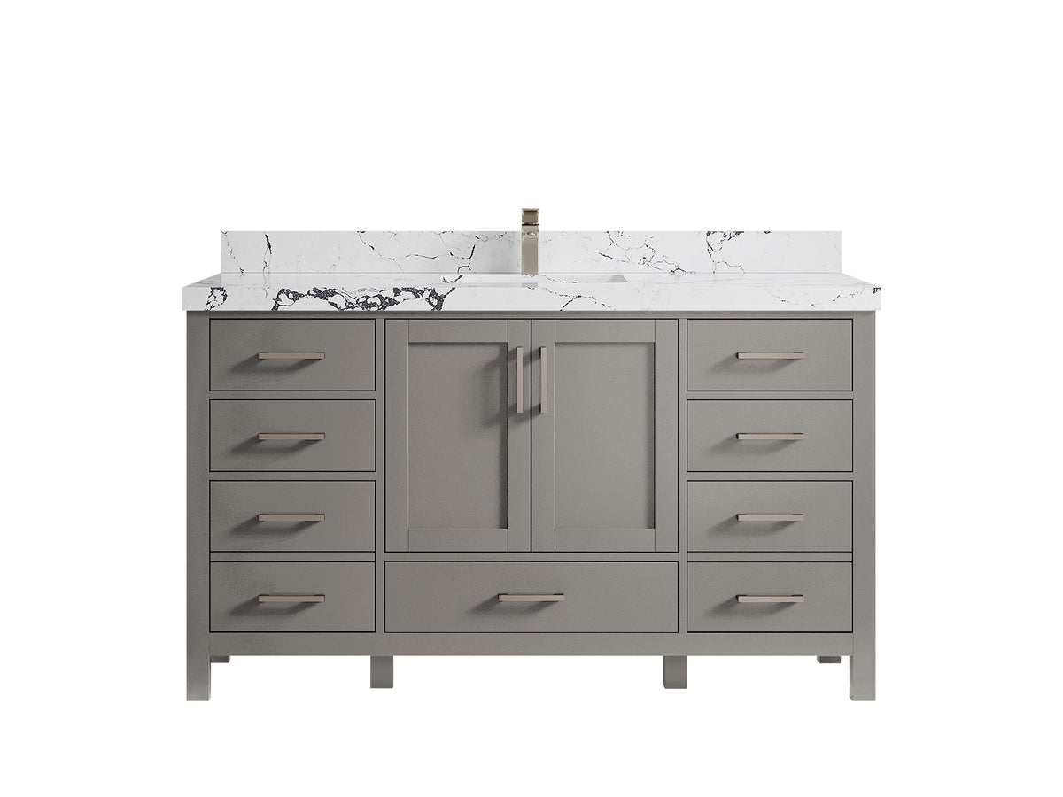 Malibu 60 in. W x 22 in. D Single Sink Bathroom Vanity - Willow Bath and Vanity