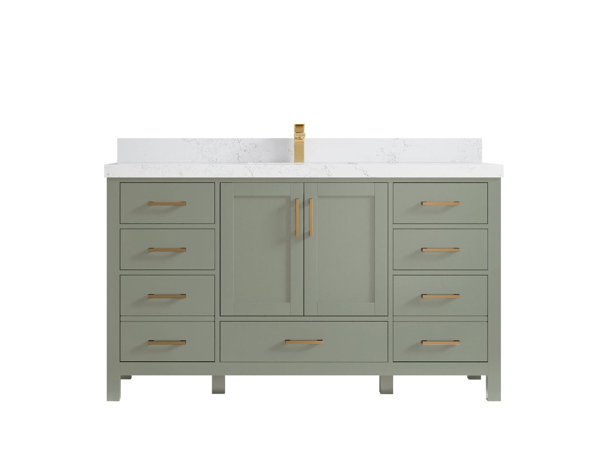 Malibu 60 in. W x 22 in. D Single Sink Bathroom Vanity - Willow Bath and Vanity