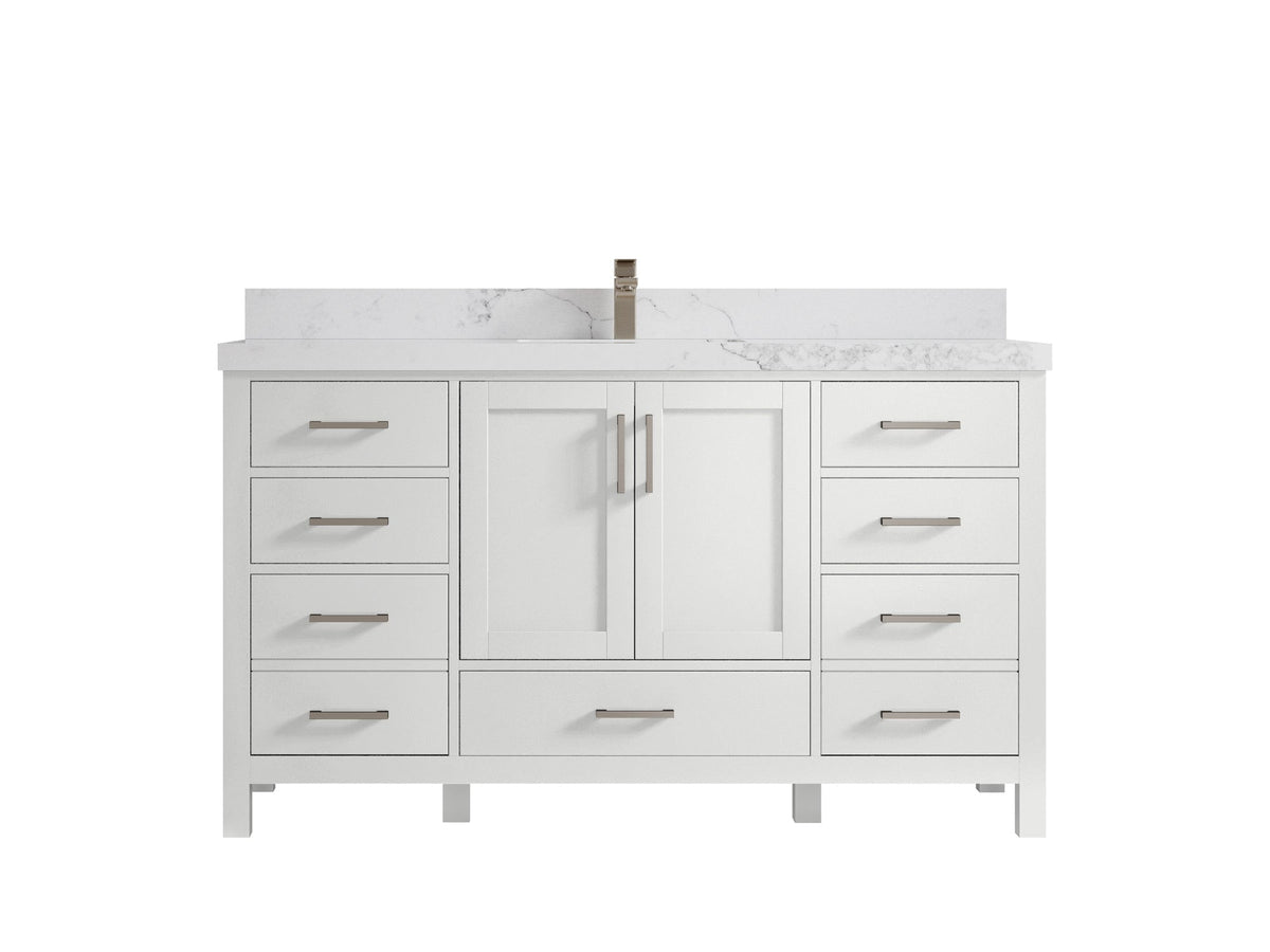 Malibu 60 in. W x 22 in. D Single Sink Bathroom Vanity - Willow Bath and Vanity