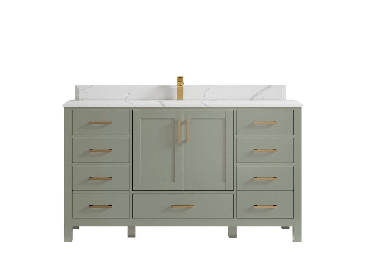 Malibu 60 in. W x 22 in. D Single Sink Bathroom Vanity - Willow Bath and Vanity