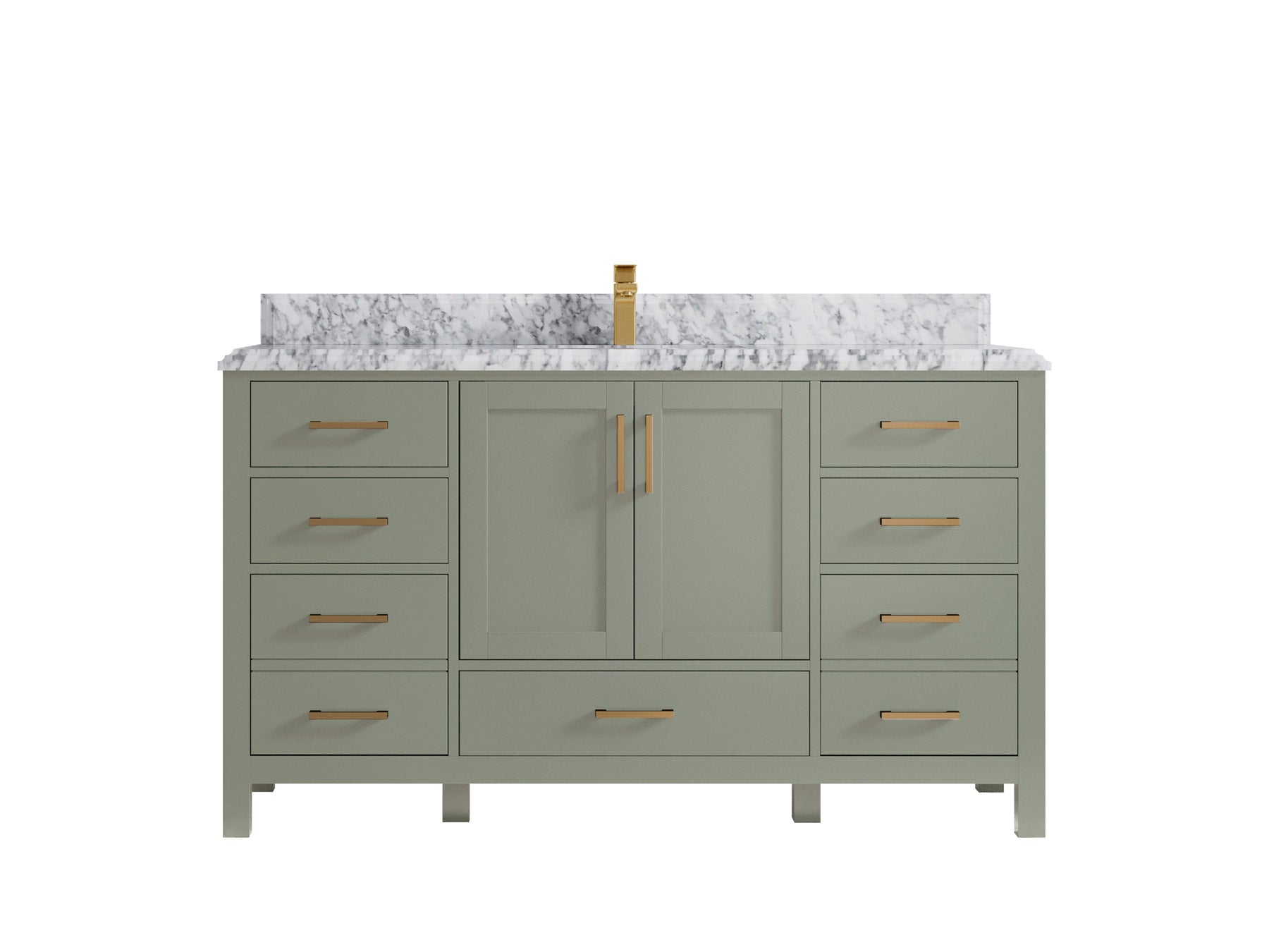 Malibu 60 in. W x 22 in. D Single Sink Bathroom Vanity - Willow Bath and Vanity