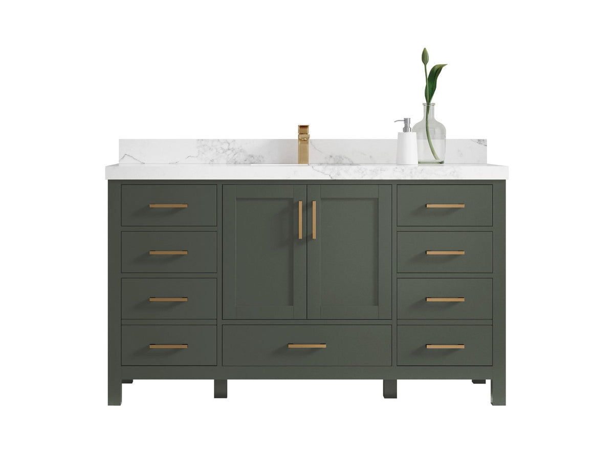 Malibu 60 in. W x 22 in. D Single Sink Bathroom Vanity - Willow Bath and Vanity