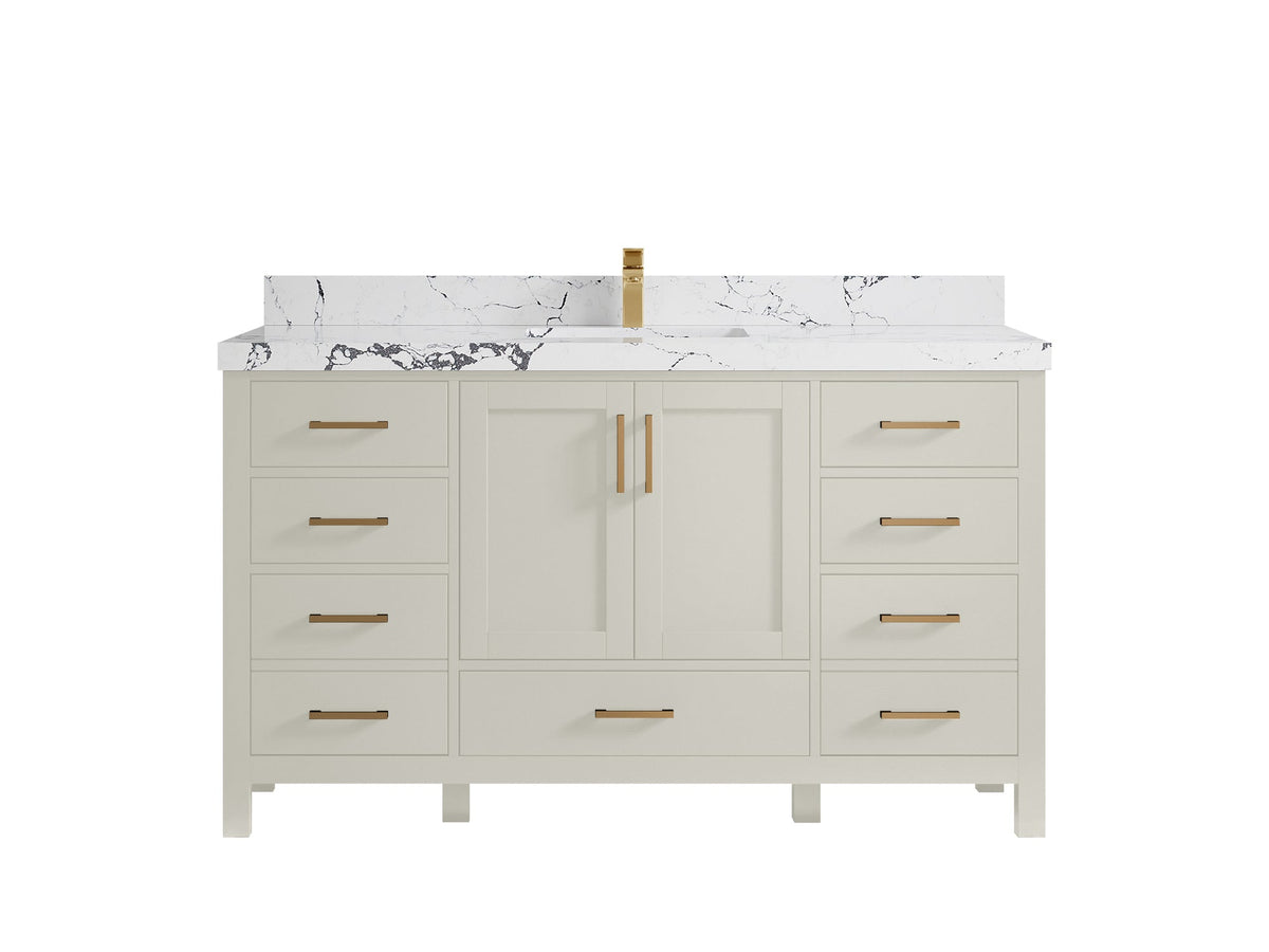 Malibu 60 in. W x 22 in. D Single Sink Bathroom Vanity - Willow Bath and Vanity