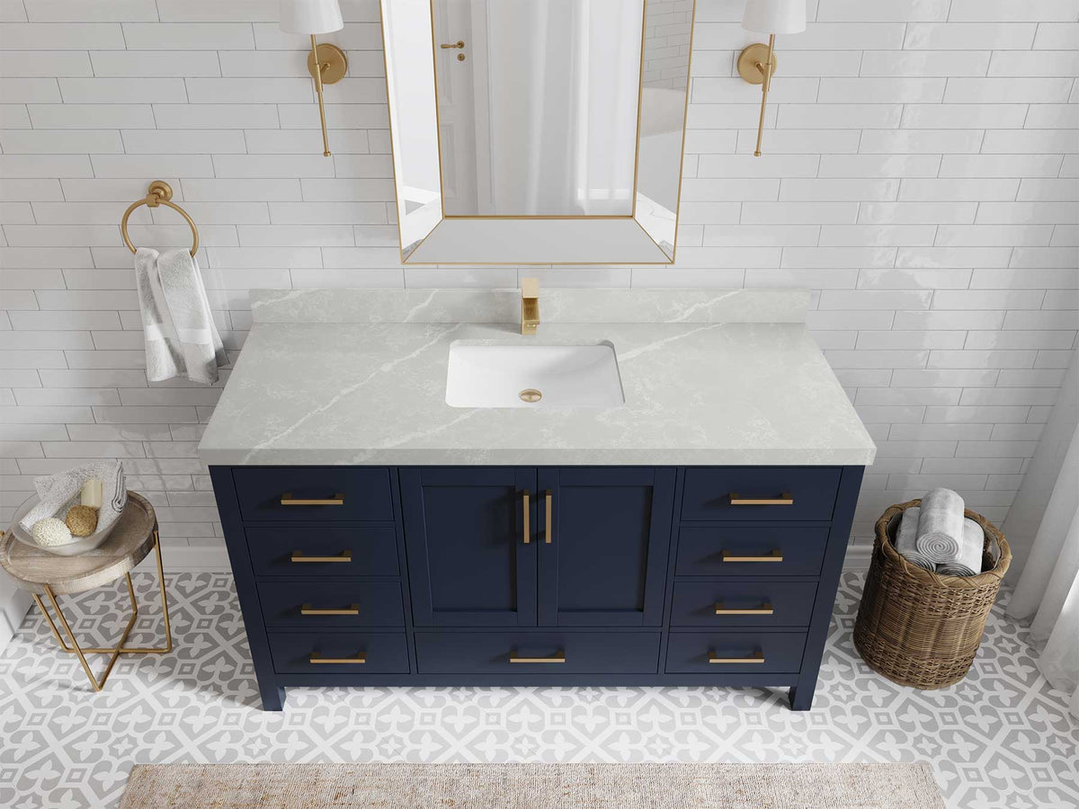 Malibu 60 in. W x 22 in. D Single Sink Bathroom Vanity - Willow Bath and Vanity