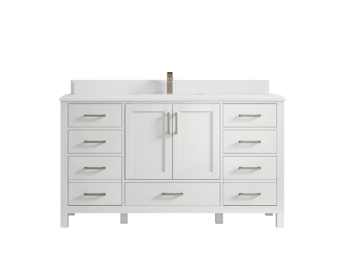Malibu 60 in. W x 22 in. D Single Sink Bathroom Vanity - Willow Bath and Vanity