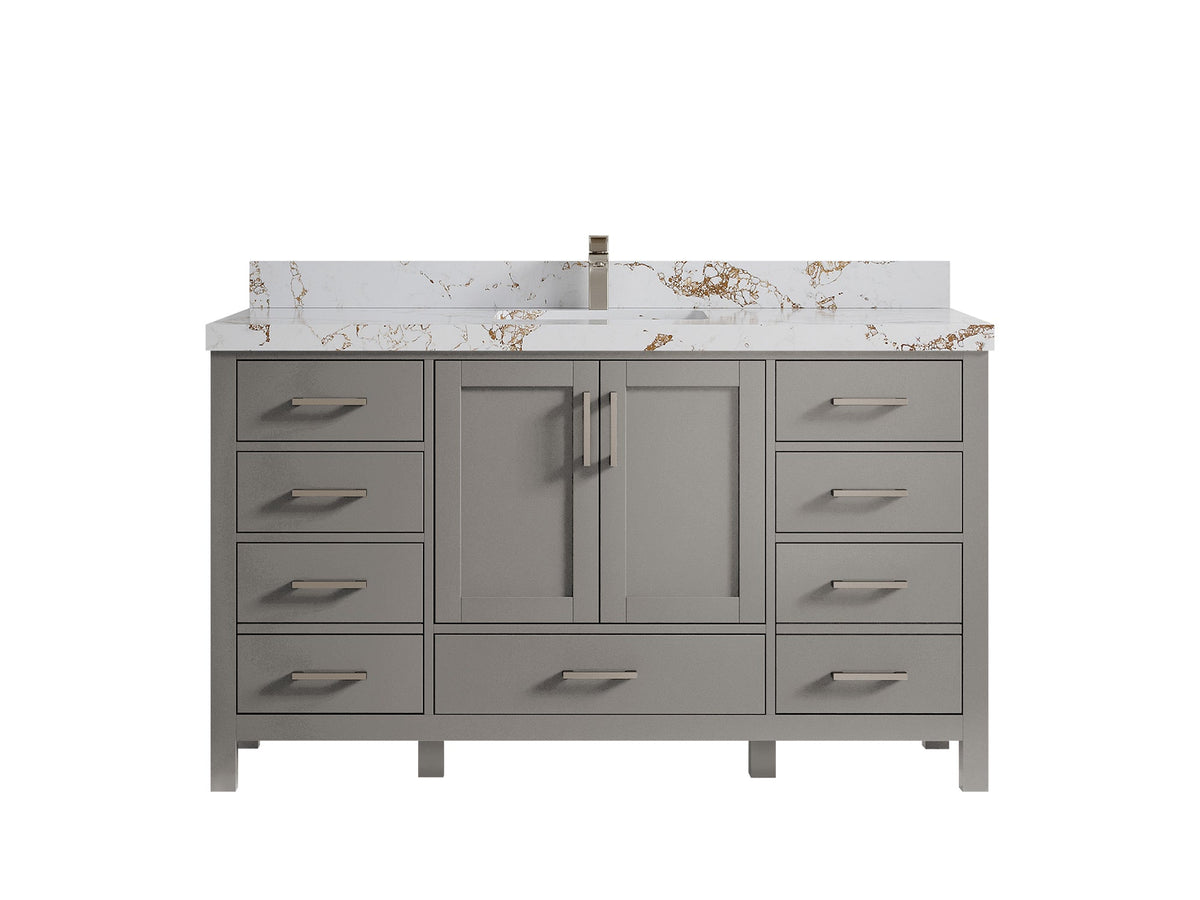 Malibu 60 in. W x 22 in. D Single Sink Bathroom Vanity - Willow Bath and Vanity