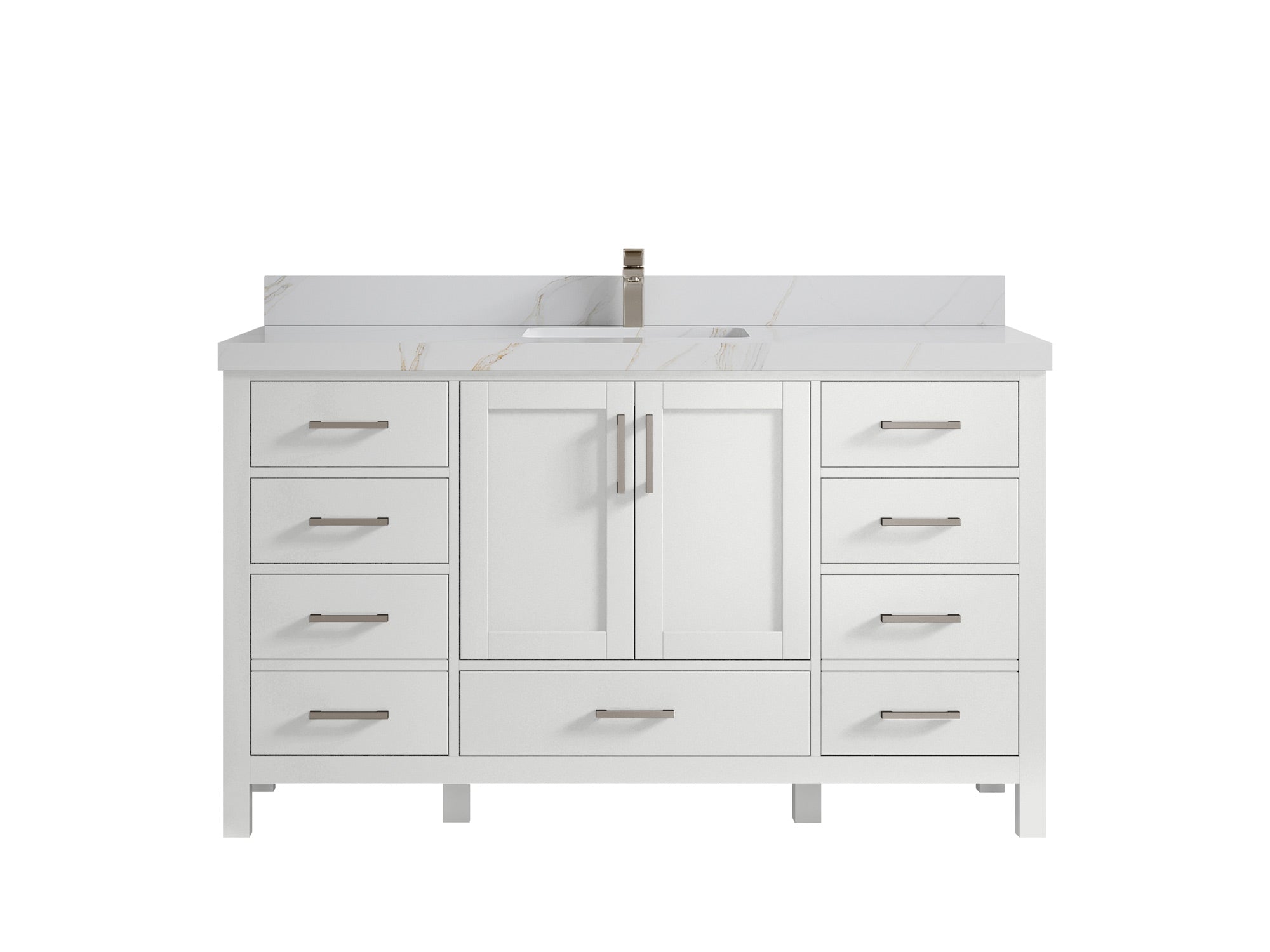 Malibu 60 in. W x 22 in. D Single Sink Bathroom Vanity - Willow Bath and Vanity