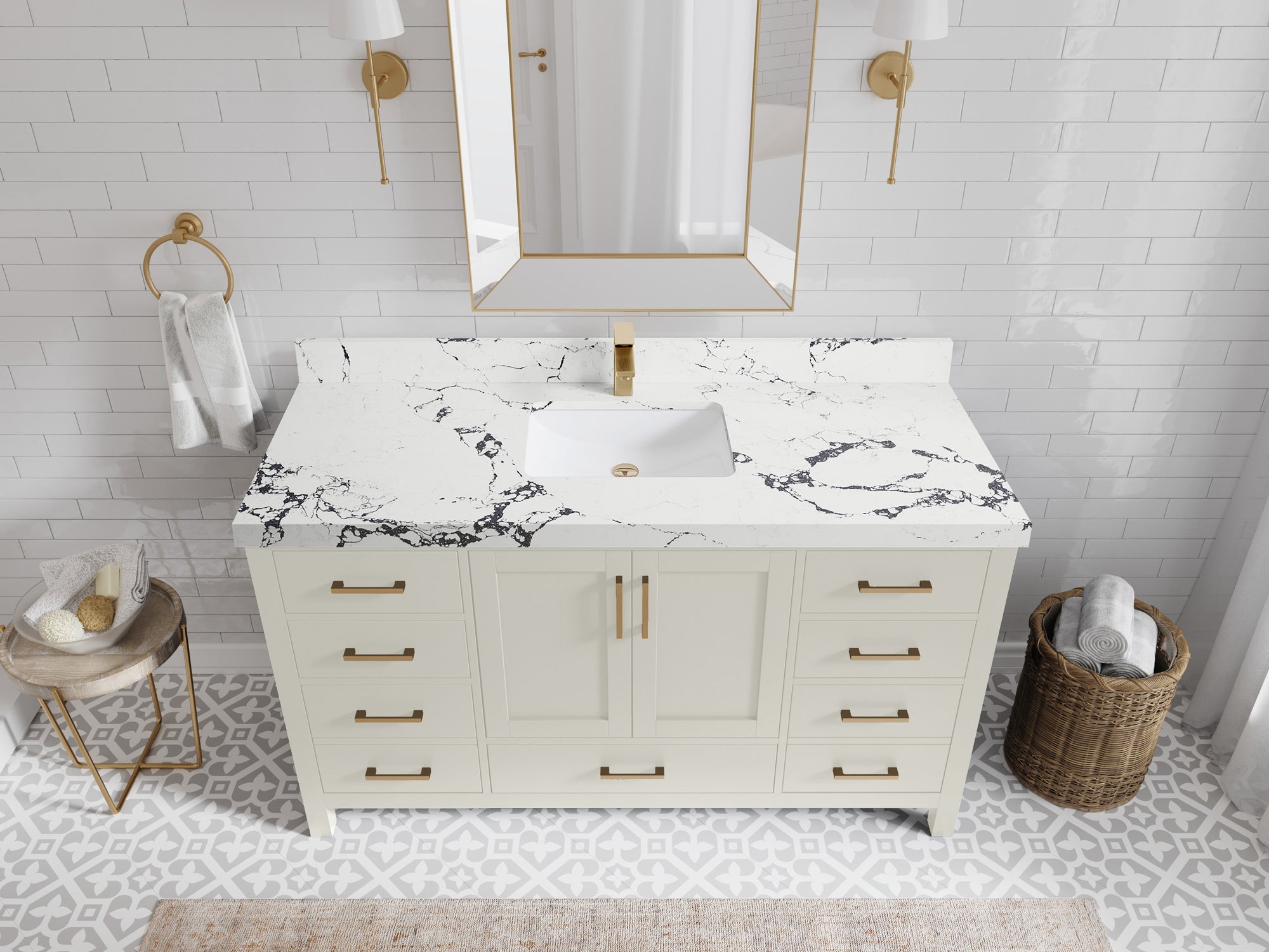 Malibu 60 in. W x 22 in. D Single Sink Bathroom Vanity - Willow Bath and Vanity